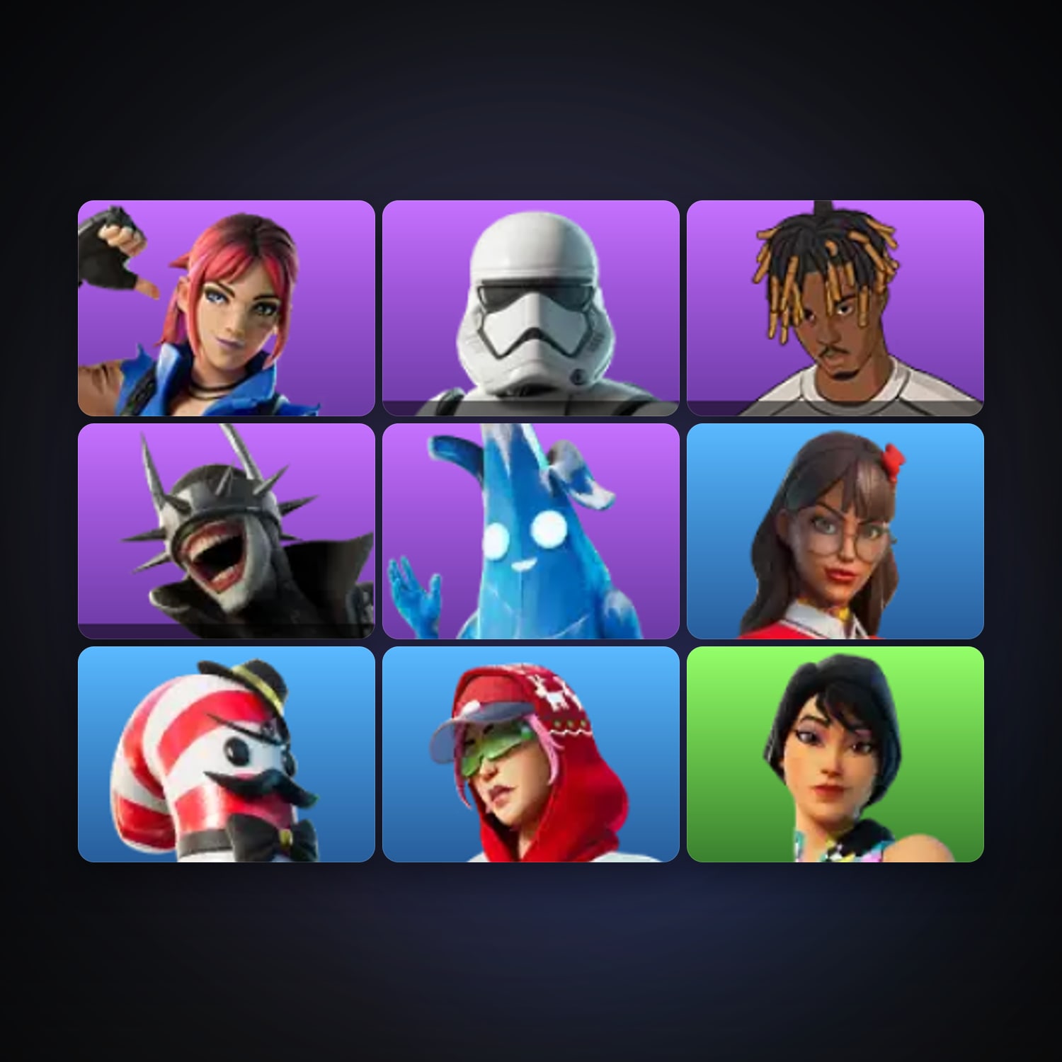 Fortnite account with First Order Stormtrooper & Slayer Juice WRLD — 9 skins — 1.2K V-Bucks — lvl 196 — HabibiAccounts
