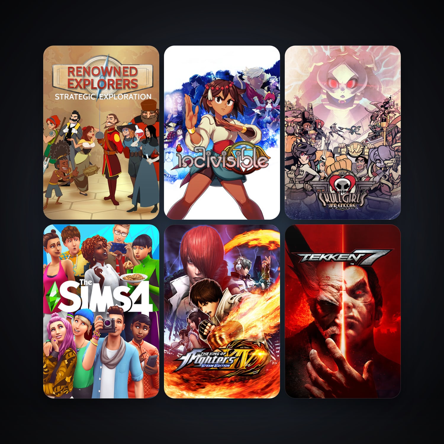 Steam account: Skullgirls + Renowned Explorers: International Society, 8 games, clean — HabibiAccounts