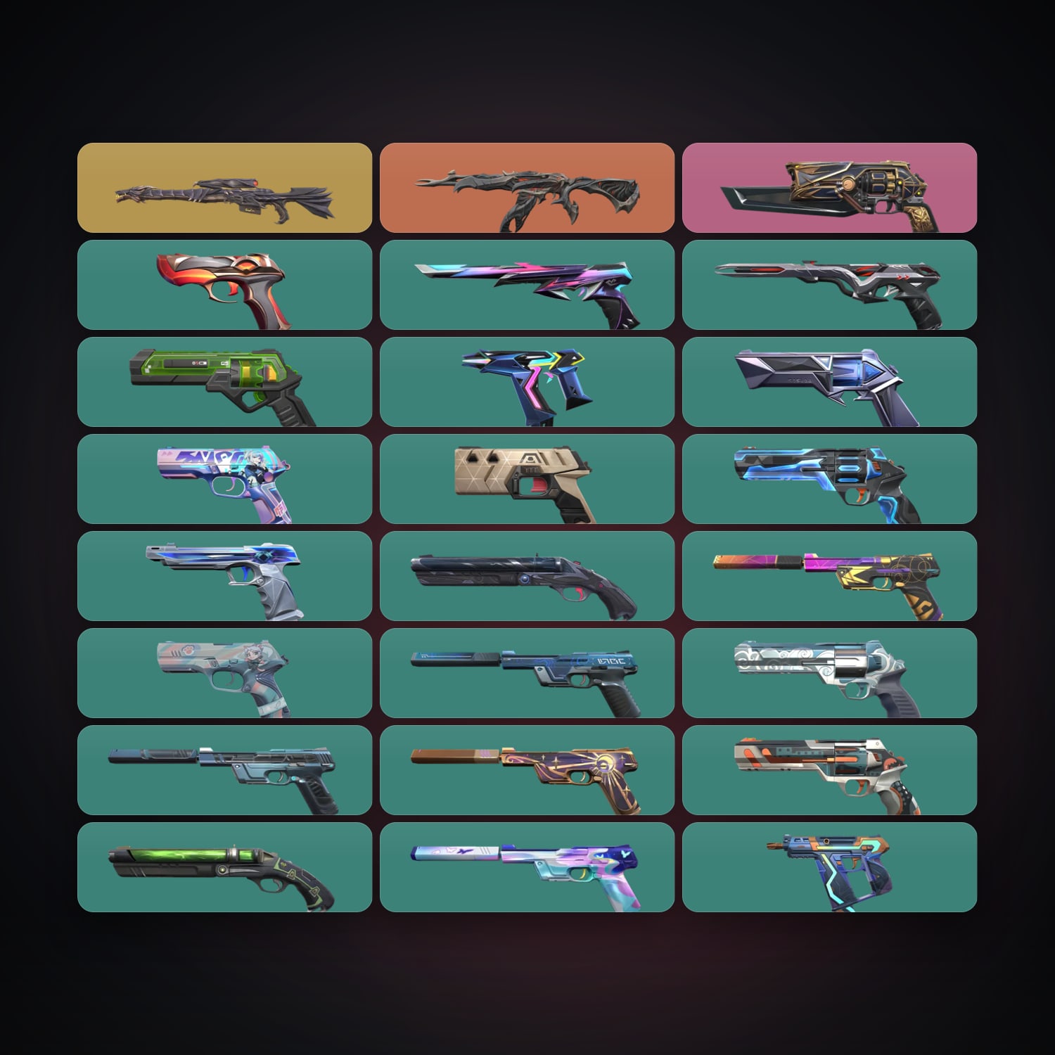 Valorant account: AP Gold 2 locker — 24 skins, lvl 344 — HabibiAccounts