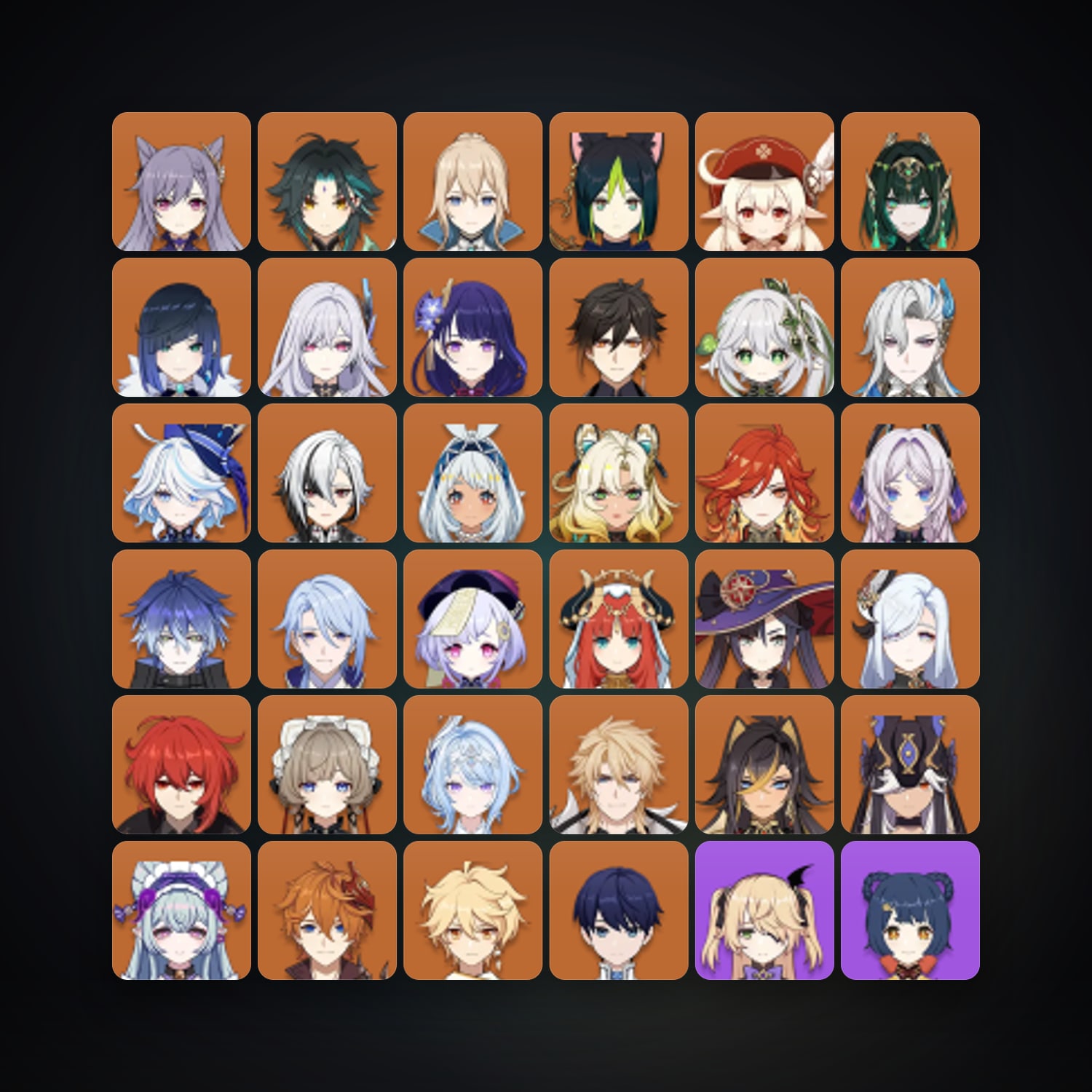 Genshin Impact | AR 60 | 84 Chars | 32× 5★ — Genshin / miHoYo Account — HabibiAccounts