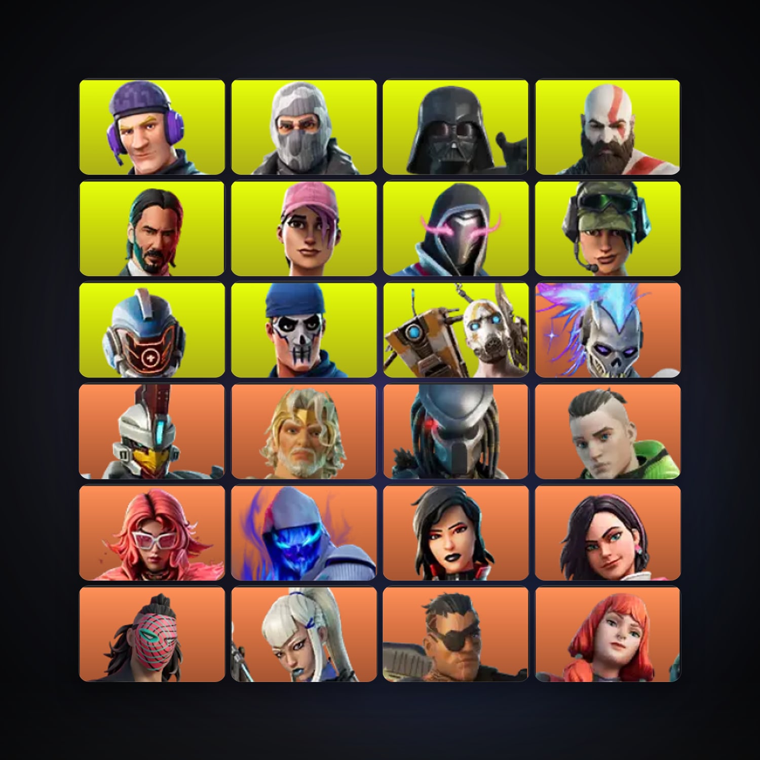 Fortnite account with Renzo the Destroyer & Sentinel — 564 skins — 46.4K V-Bucks — lvl 6631 — HabibiAccounts