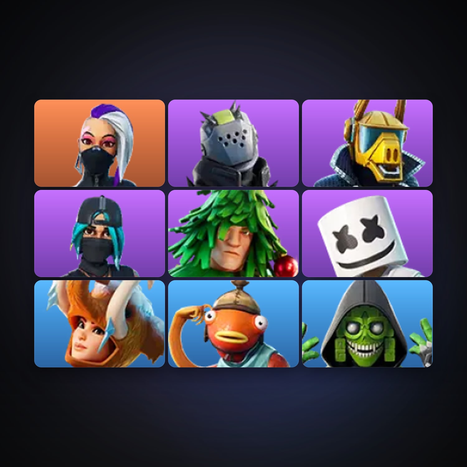 Fortnite account with Catalyst & X-Lord — 9 skins — 450 V-Bucks — lvl 305 — HabibiAccounts