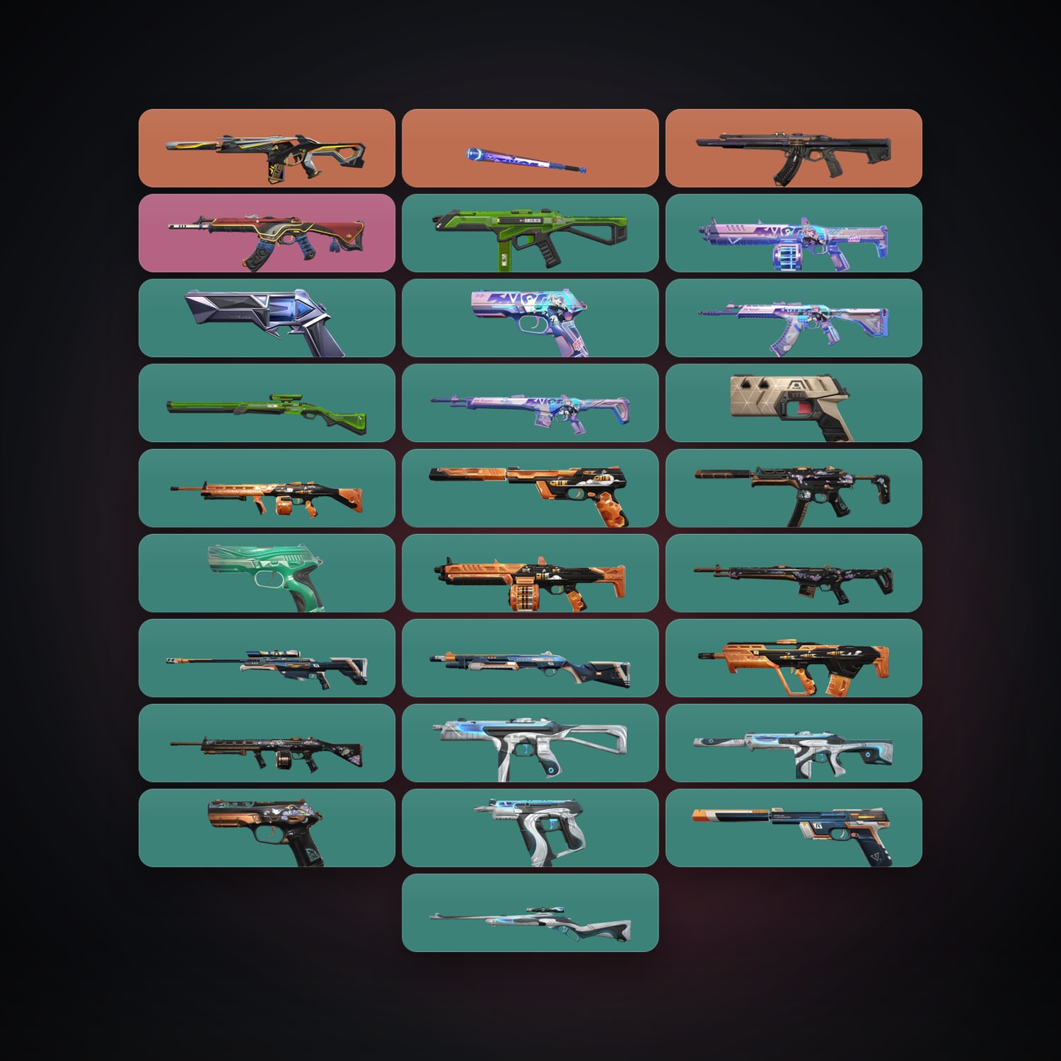 Valorant account: EU Bronze 1 locker — 1 knife, 28 skins, lvl 87 — HabibiAccounts