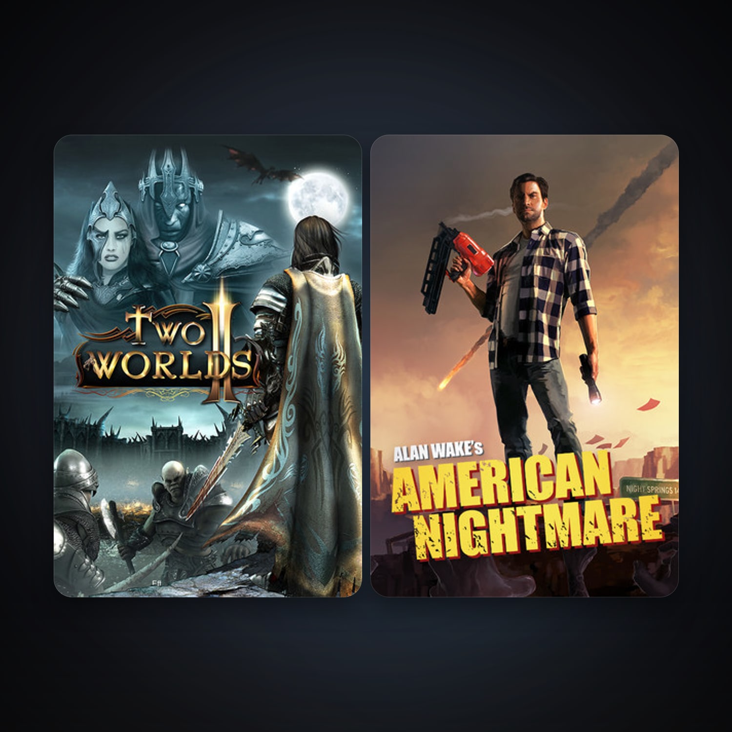 Steam account: Two Worlds II HD + Alan Wake's American Nightmare, 4 games, clean — HabibiAccounts