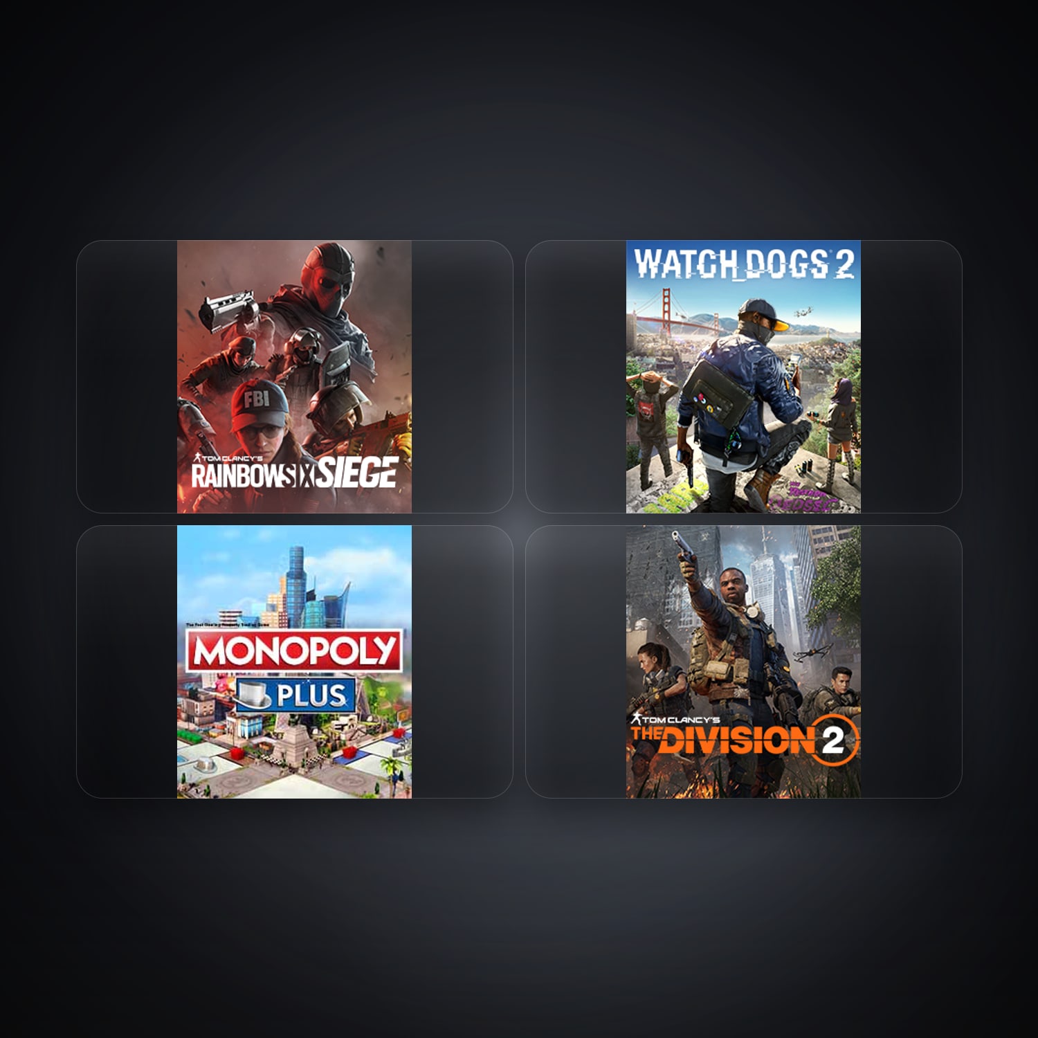 Ubisoft account — Tom Clancy's Rainbow Six Siege (Steam) + WATCH_DOGS 2 — CL — 4 games — HabibiAccounts