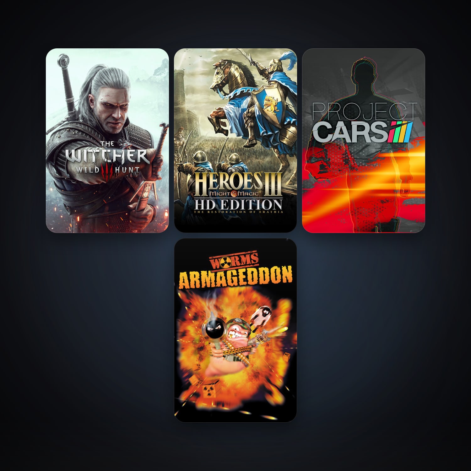 حساب ستيم فلين، Worms Armageddon وProject CARS، 5 لعبة، صامد واضح — HabibiAccounts