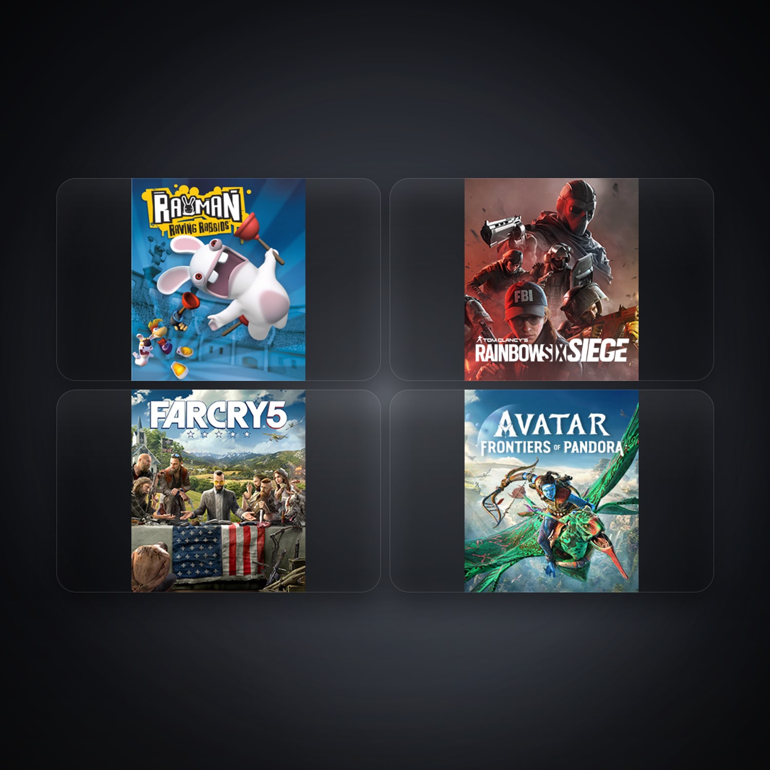 حساب يوبيسوفت فيه Rayman Raving Rabbids وTom Clancy's Rainbow Six Siege، FR، 5 ألعاب — HabibiAccounts