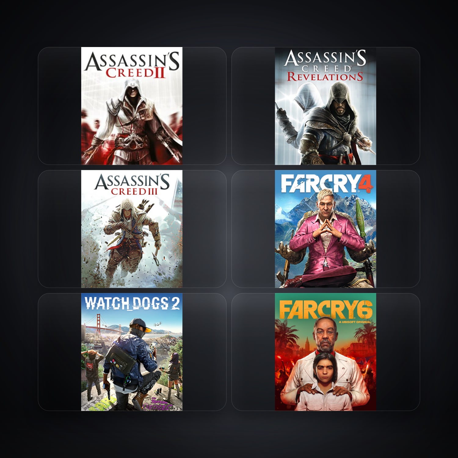 حساب يوبيسوفت فيه Assassin's Creed II وAssassin's Creed Revelations، TR، 8 ألعاب — HabibiAccounts