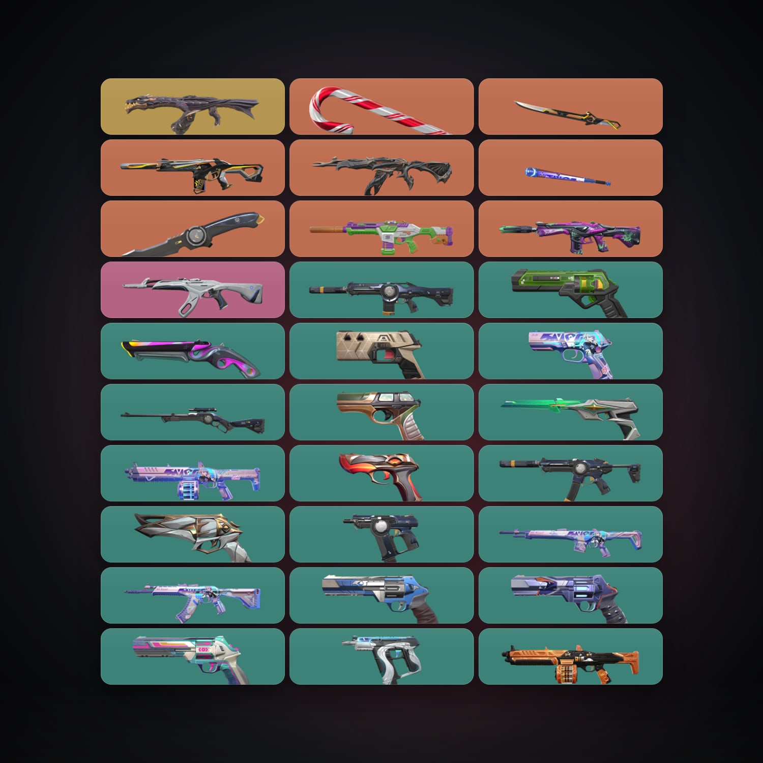 Valorant account: BR Diamond 3 locker — 4 knives, 55 skins, lvl 354 — 179 LoL champions, 167 LoL skins — HabibiAccounts