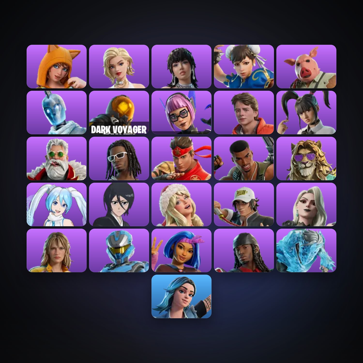 Fortnite account with Wonder Onesie & Cat Holloway — 26 skins — lvl 427 — HabibiAccounts