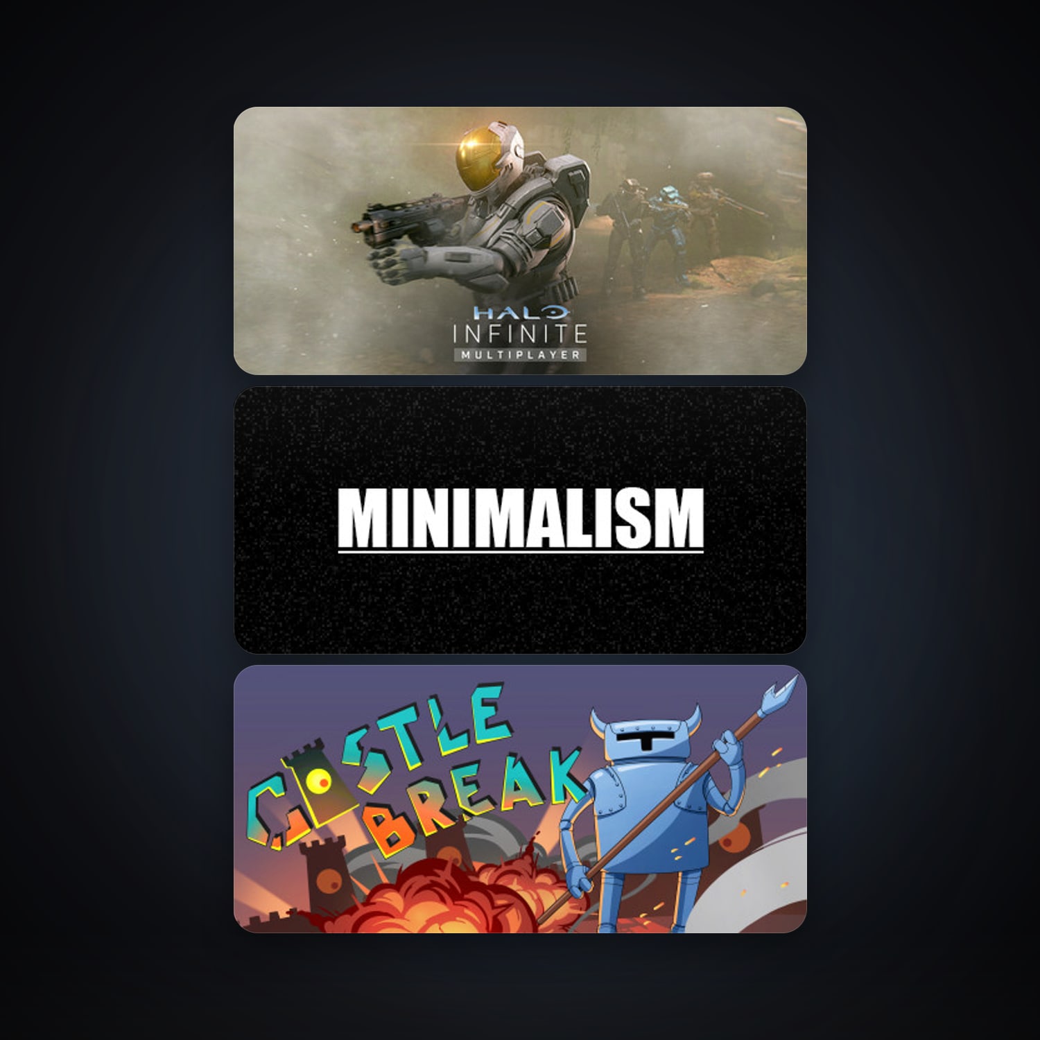 Steam account: Minimalism + Castle Break, 5 games, clean — HabibiAccounts