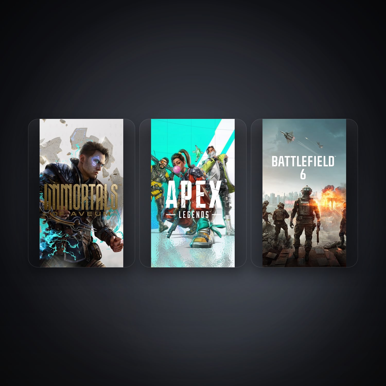 حساب إي إيه فيه Immortals of Aveum وApex Legends، DE، 16 ألعاب — HabibiAccounts