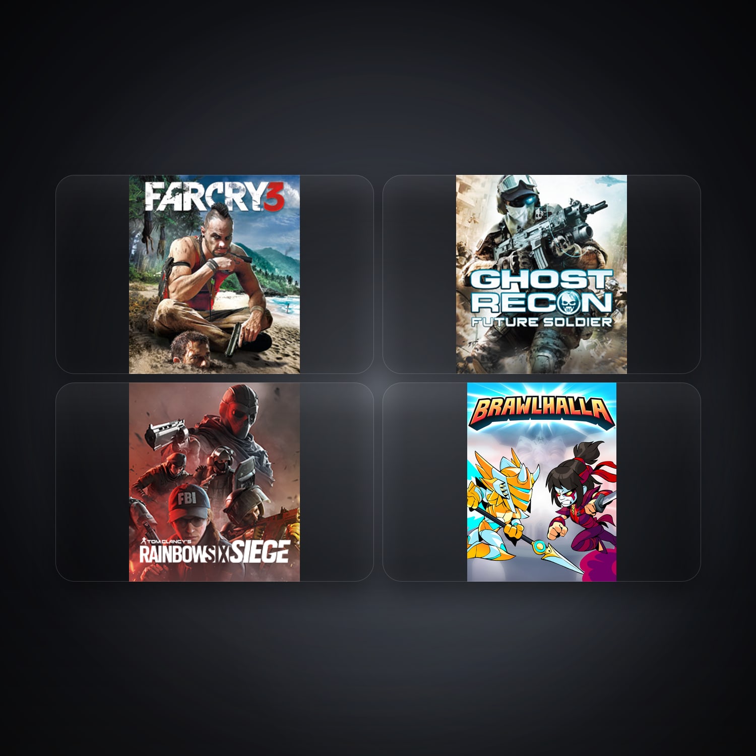 حساب يوبيسوفت فيه Far Cry 3 Deluxe Edition وTom Clancy's Ghost Recon Future Soldier، GB، 4 ألعاب — HabibiAccounts