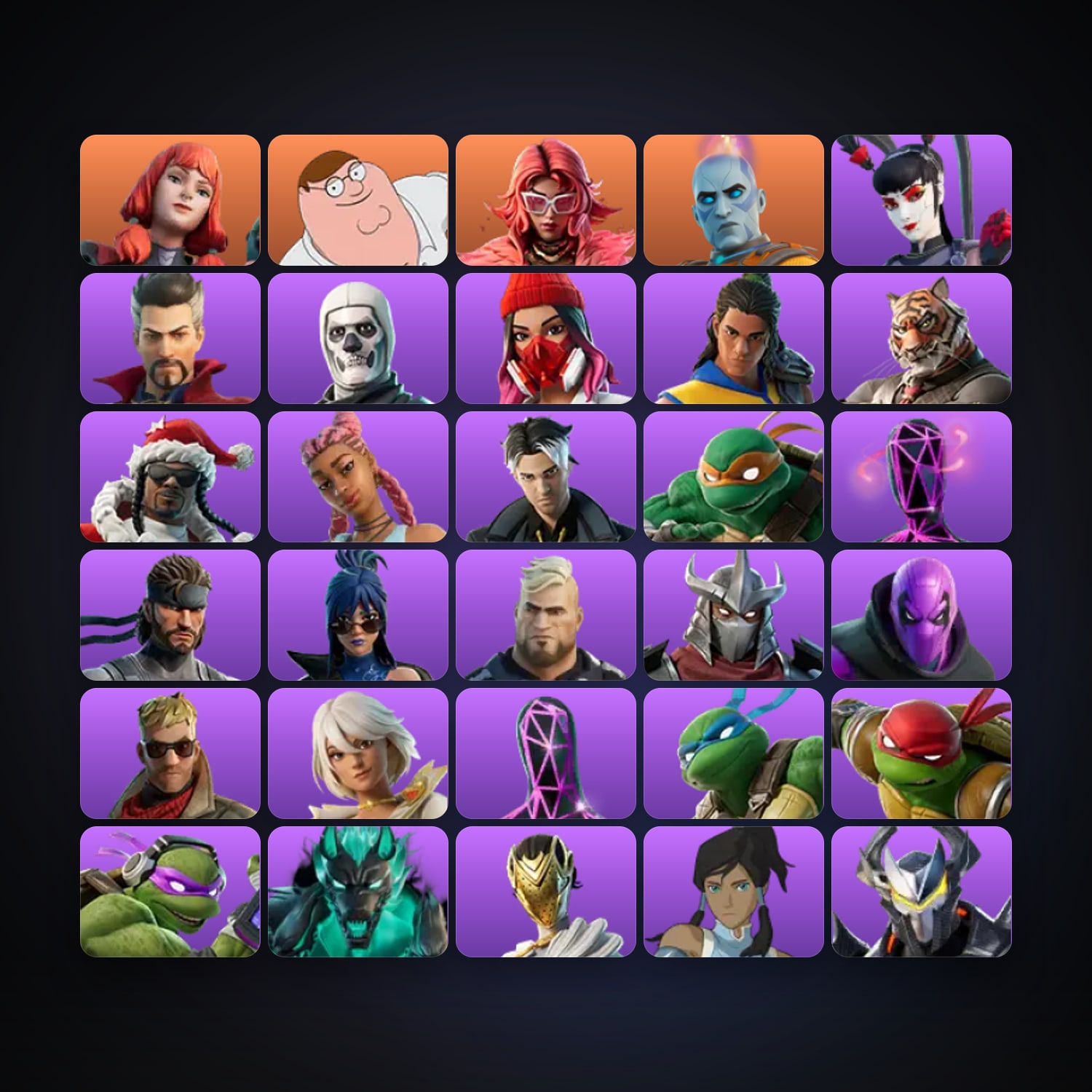 حساب فورتنايت Skull Trooper وThe Imagined، لوكر 35 سكن، 250 فيبوكس، لفل 303، 26 فوز — HabibiAccounts
