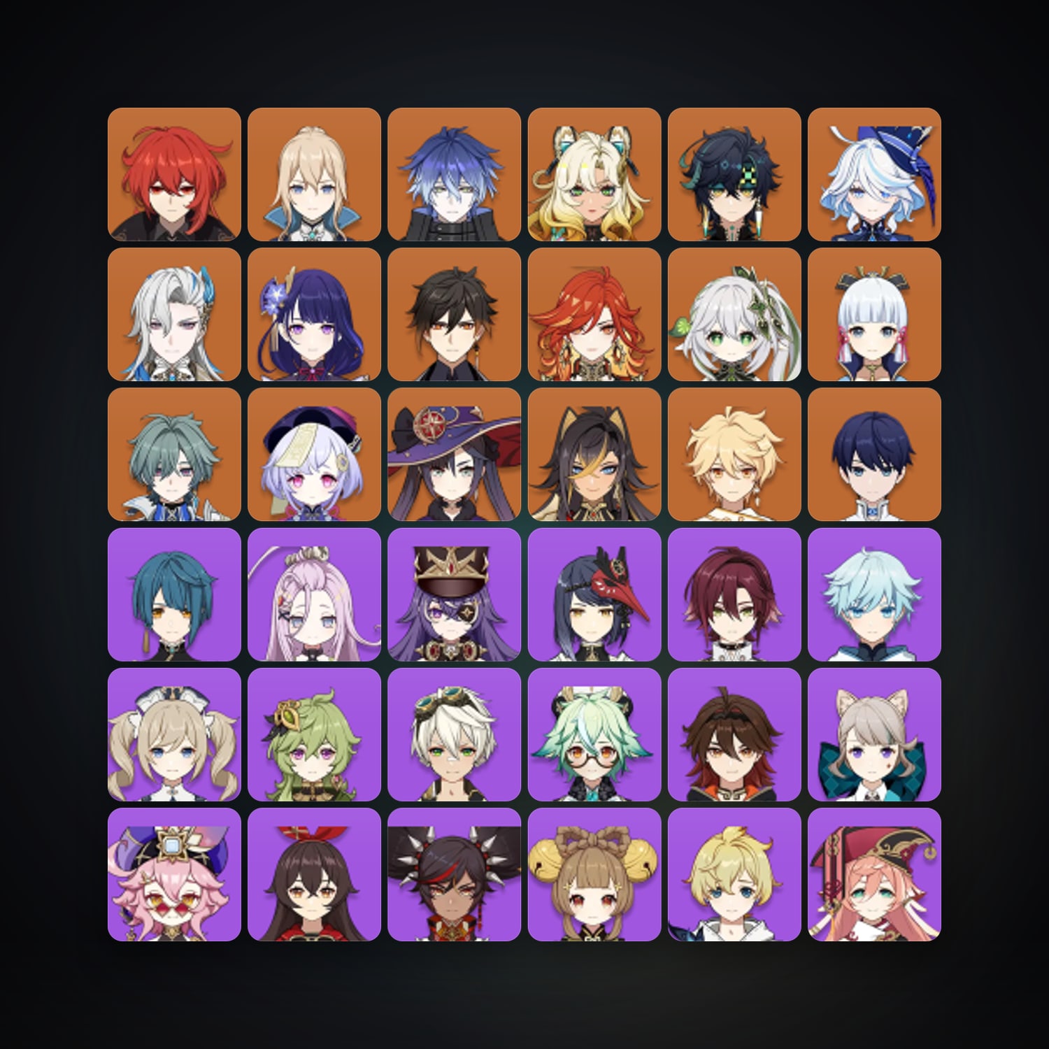 Genshin Impact | AR 57 | 59 Chars | 16× 5★ — Genshin / miHoYo Account — HabibiAccounts