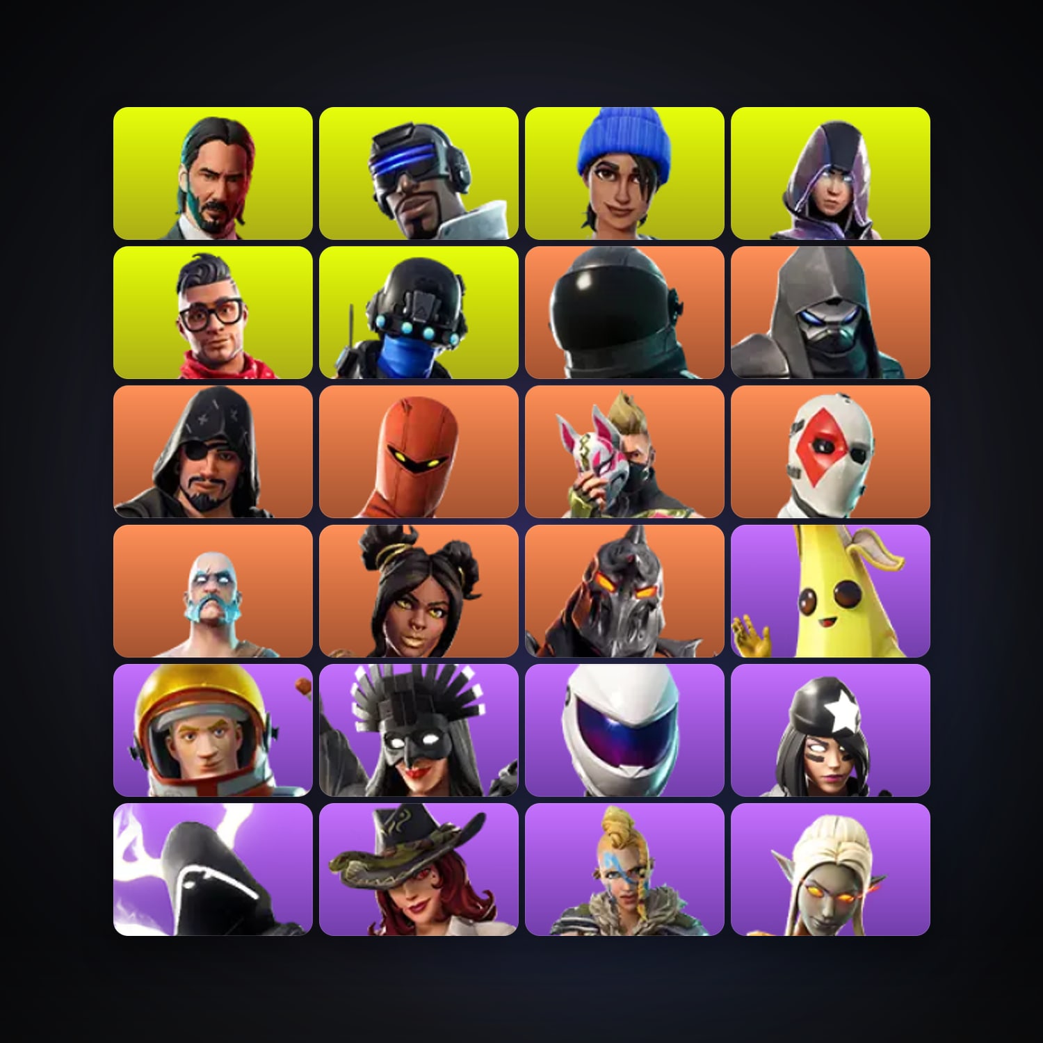 Fortnite account with Drift & Peely — 42 skins — 1.1K V-Bucks — lvl 968 — HabibiAccounts