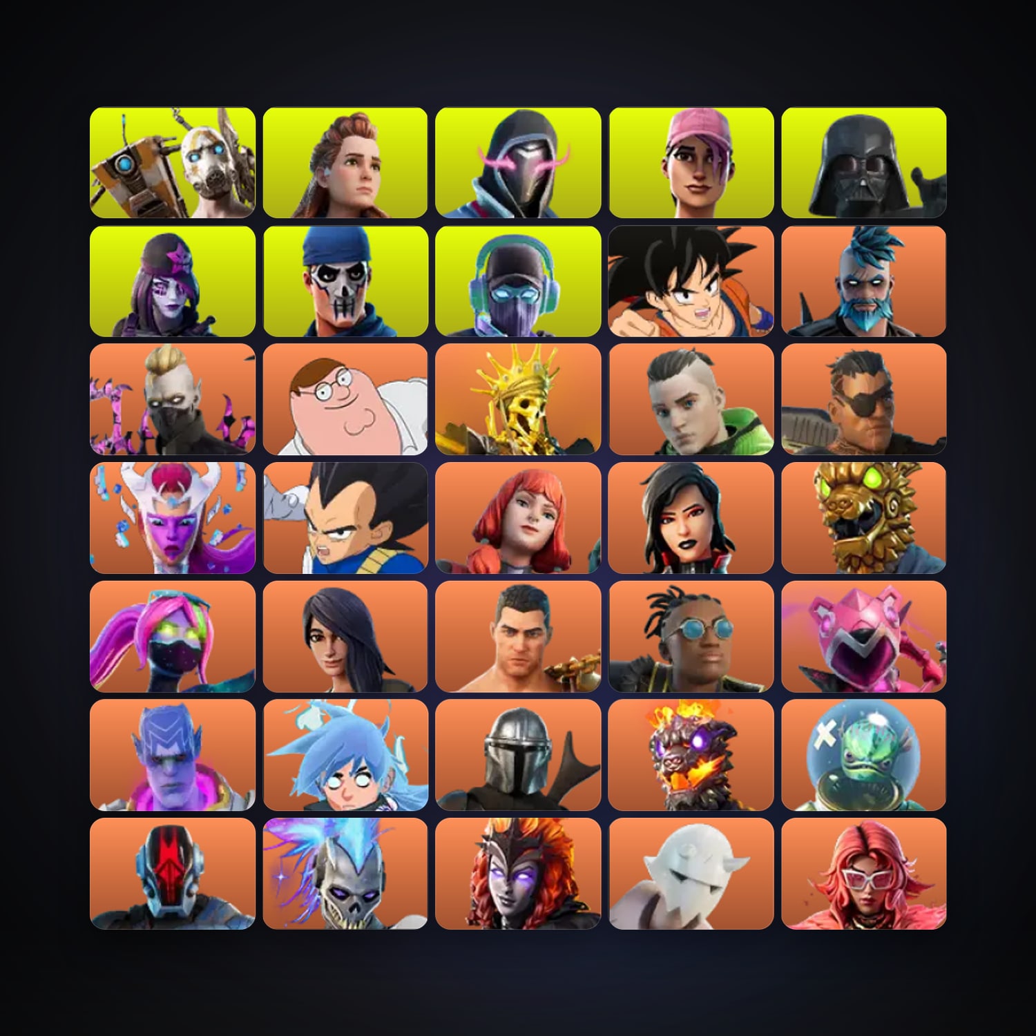 Fortnite account with Son Goku & Omegarok — 866 skins — 4.7K V-Bucks — lvl 12227 — HabibiAccounts