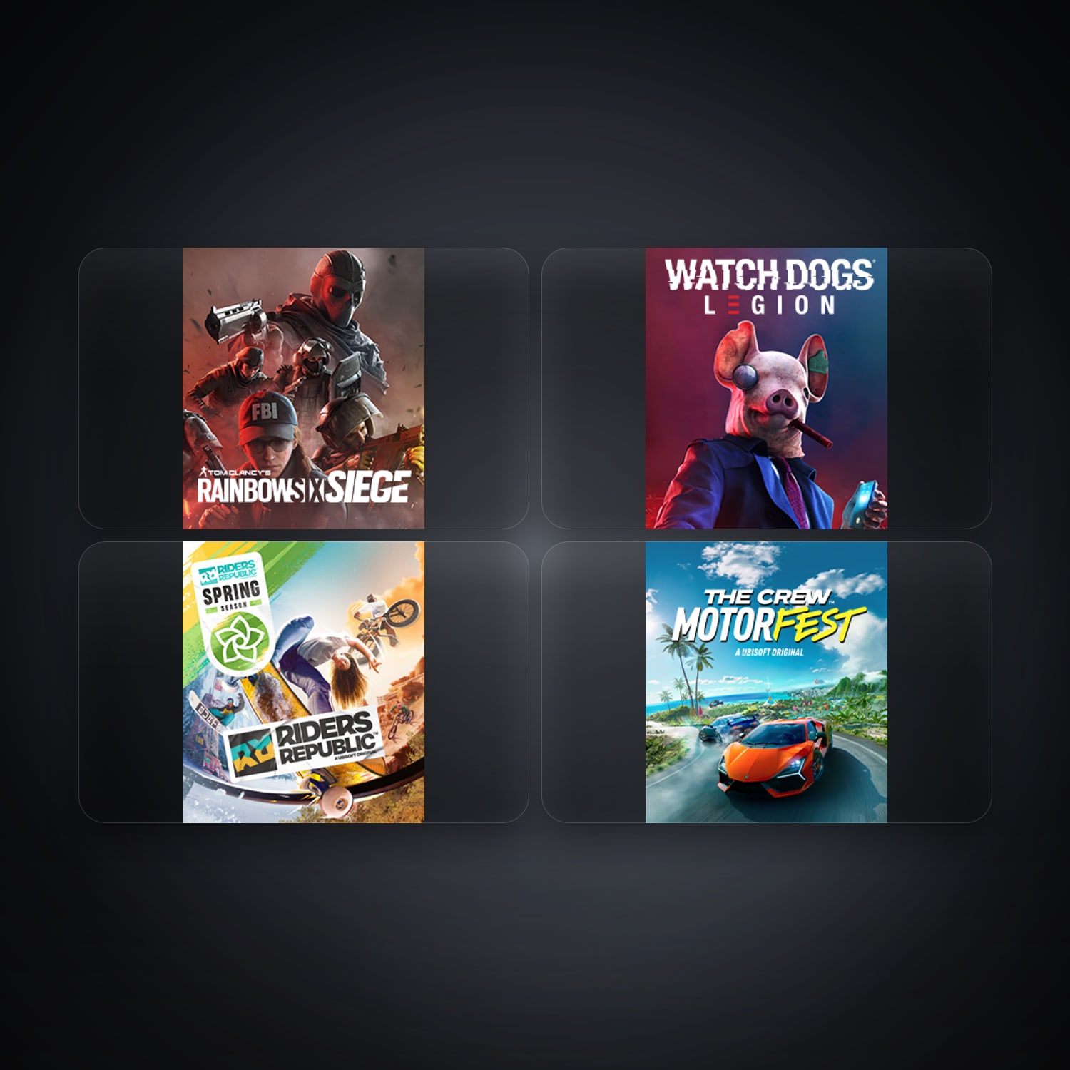 Ubisoft account — Tom Clancy's Rainbow Six Siege + Watch Dogs: Legion — US — 4 games — HabibiAccounts