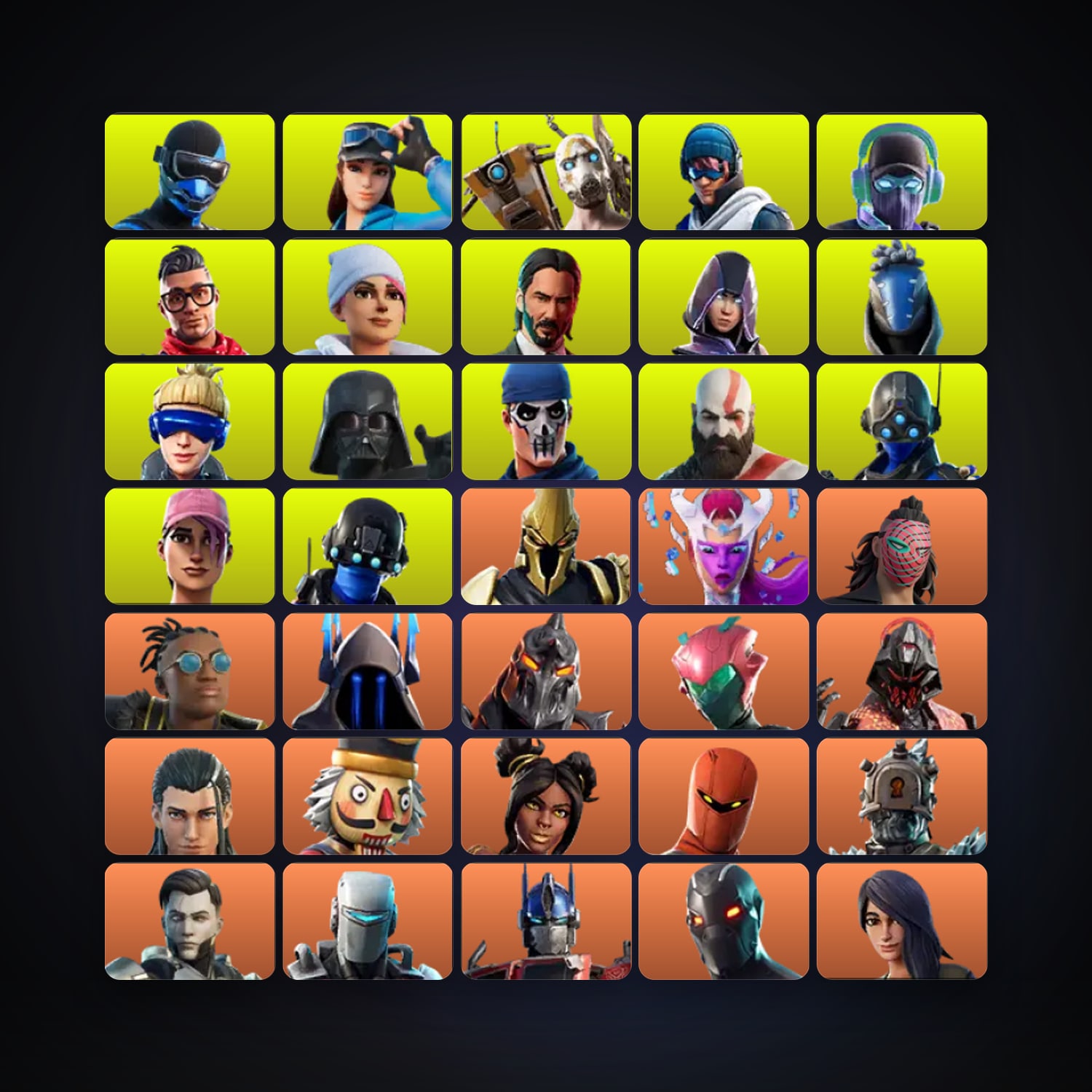 Fortnite account with Ultima Knight & The Cube Queen — 491 skins — 4.9K V-Bucks — lvl 3850 — HabibiAccounts