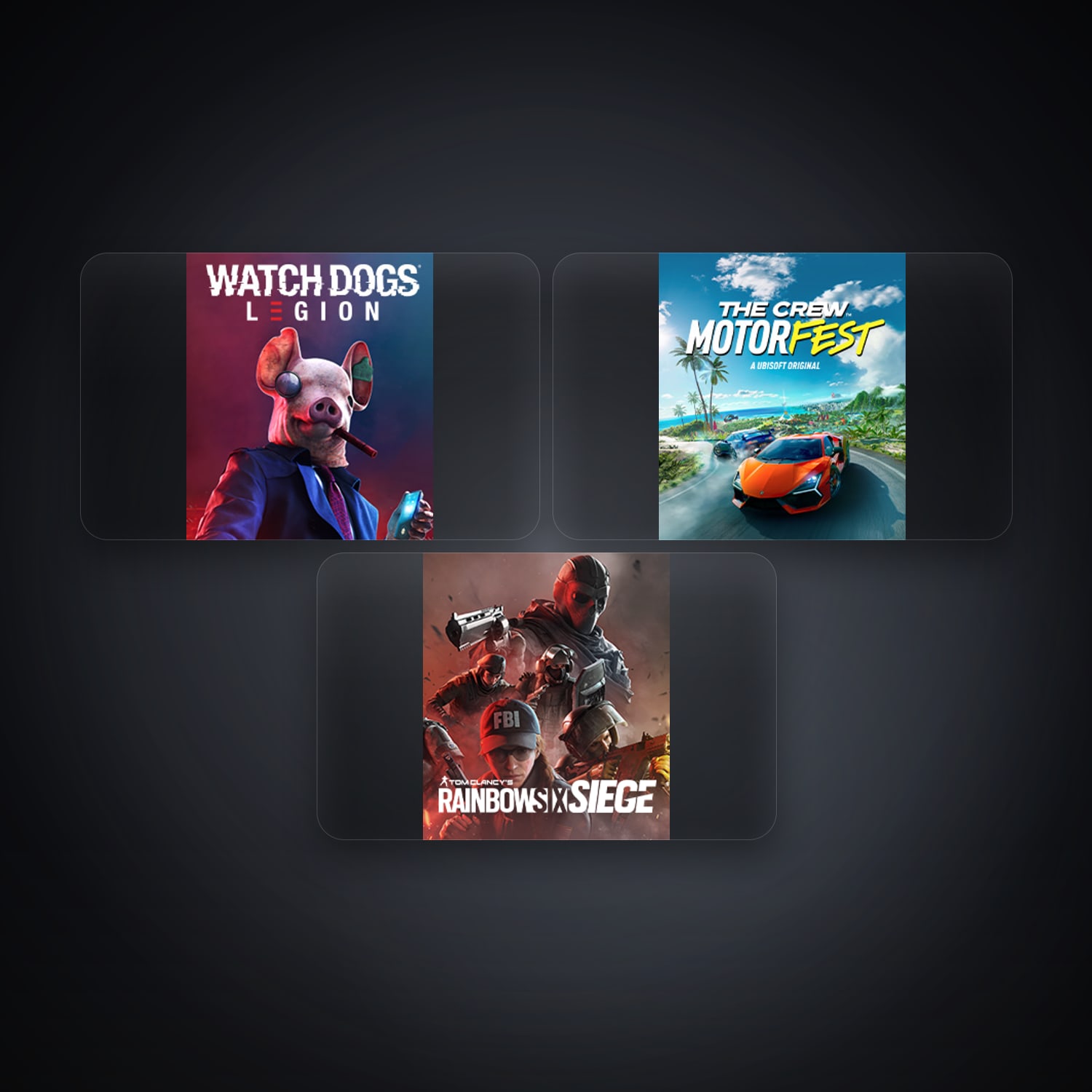 Ubisoft account — Watch Dogs: Legion + The Crew Motorfest — US — 3 games — HabibiAccounts