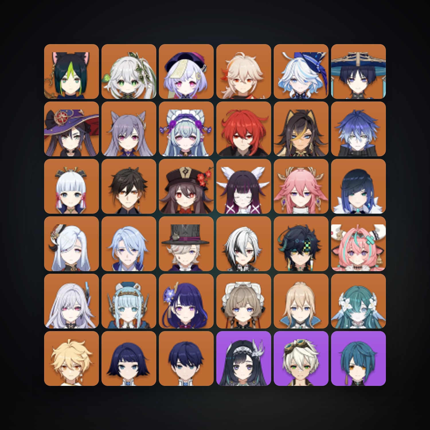 Genshin Impact | AR 60 | 82 Chars | 30× 5★ — Genshin / miHoYo Account — HabibiAccounts