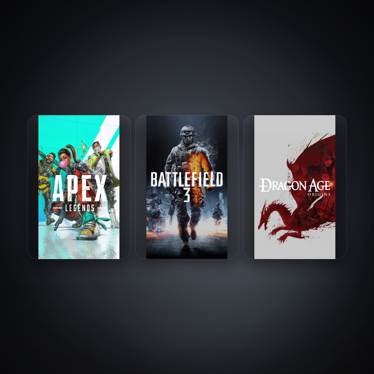حساب إي إيه فيه Apex Legends وBattlefield 3، TR، 3 ألعاب — HabibiAccounts