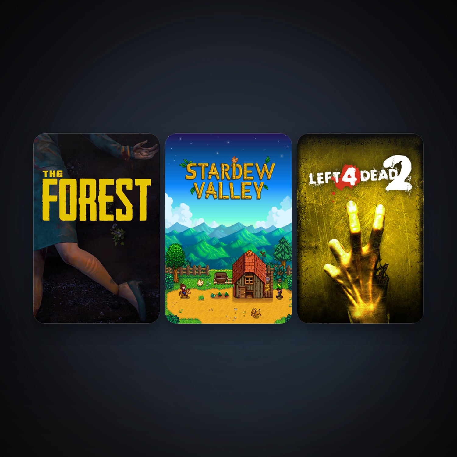 Steam account: Left 4 Dead 2 + The Forest, 3 games, clean — HabibiAccounts