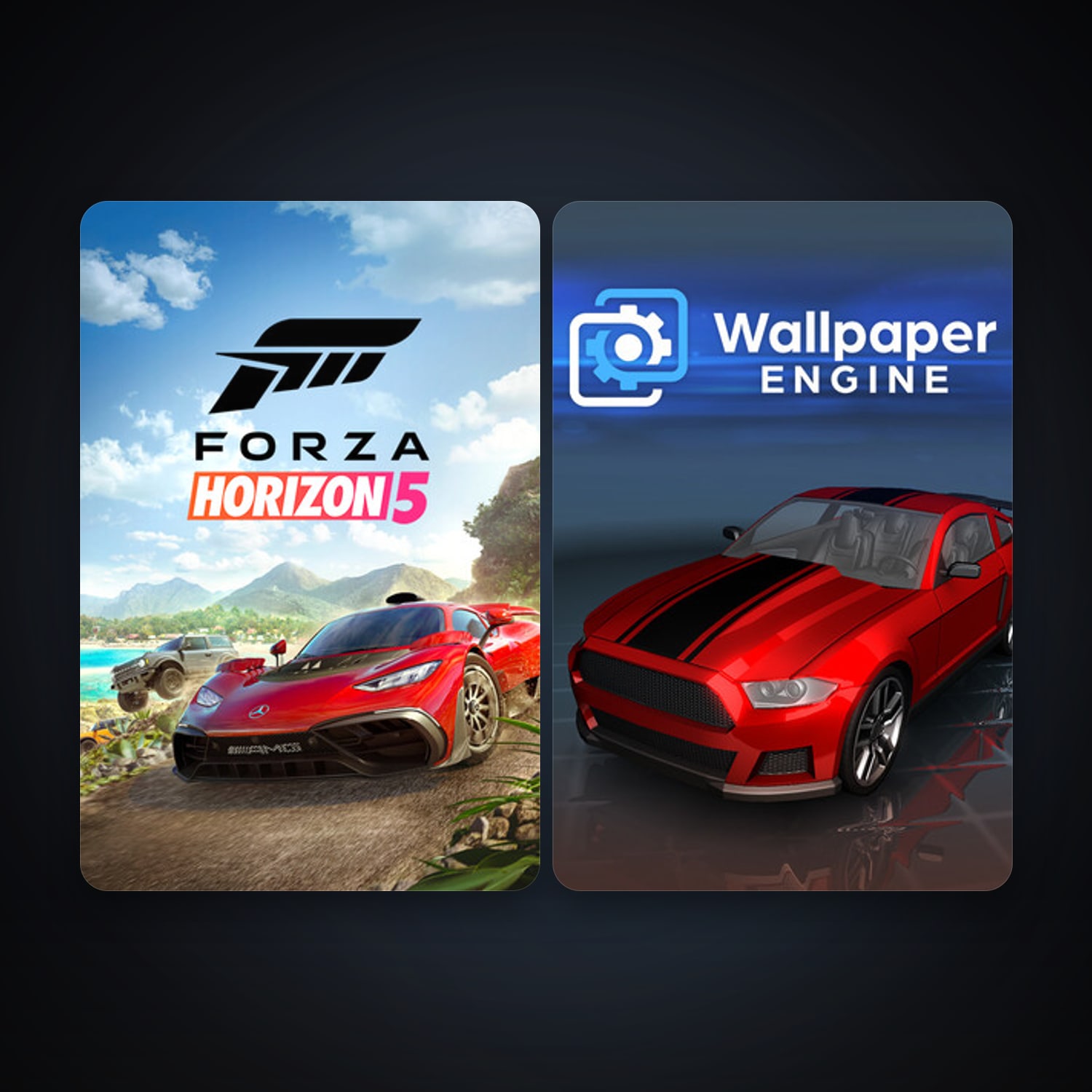 حساب ستيم فلين، Wallpaper Engine وForza Horizon 5، 4 لعبة، صامد واضح — HabibiAccounts