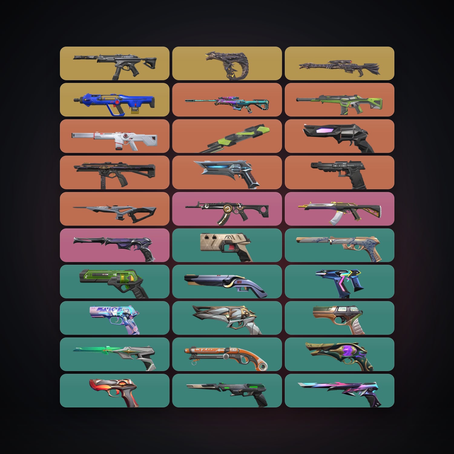 Valorant account: AP Diamond 1 locker — 1 knife, 55 skins, lvl 524 — HabibiAccounts