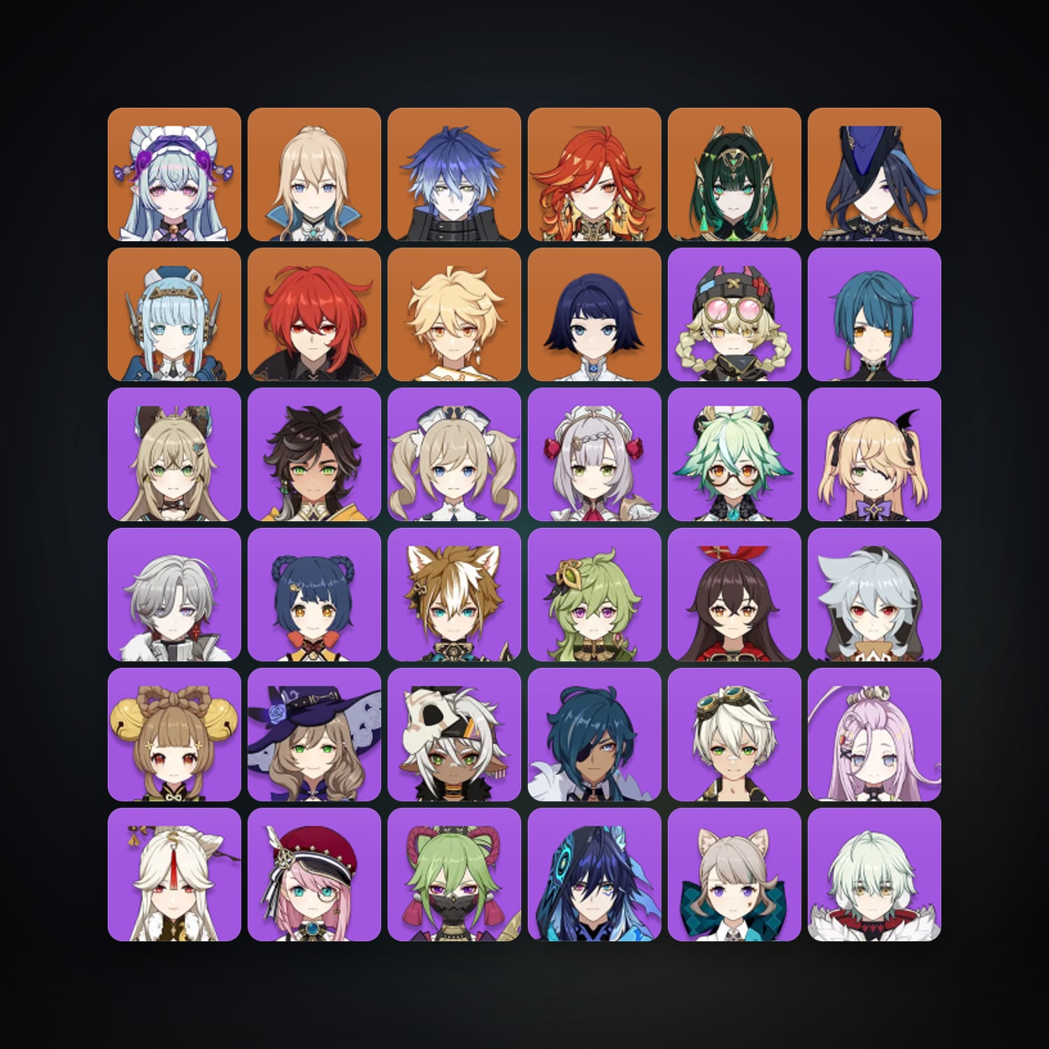 Genshin Impact | AR 55 | 41 Chars | 8× 5★ — Genshin / miHoYo Account — HabibiAccounts