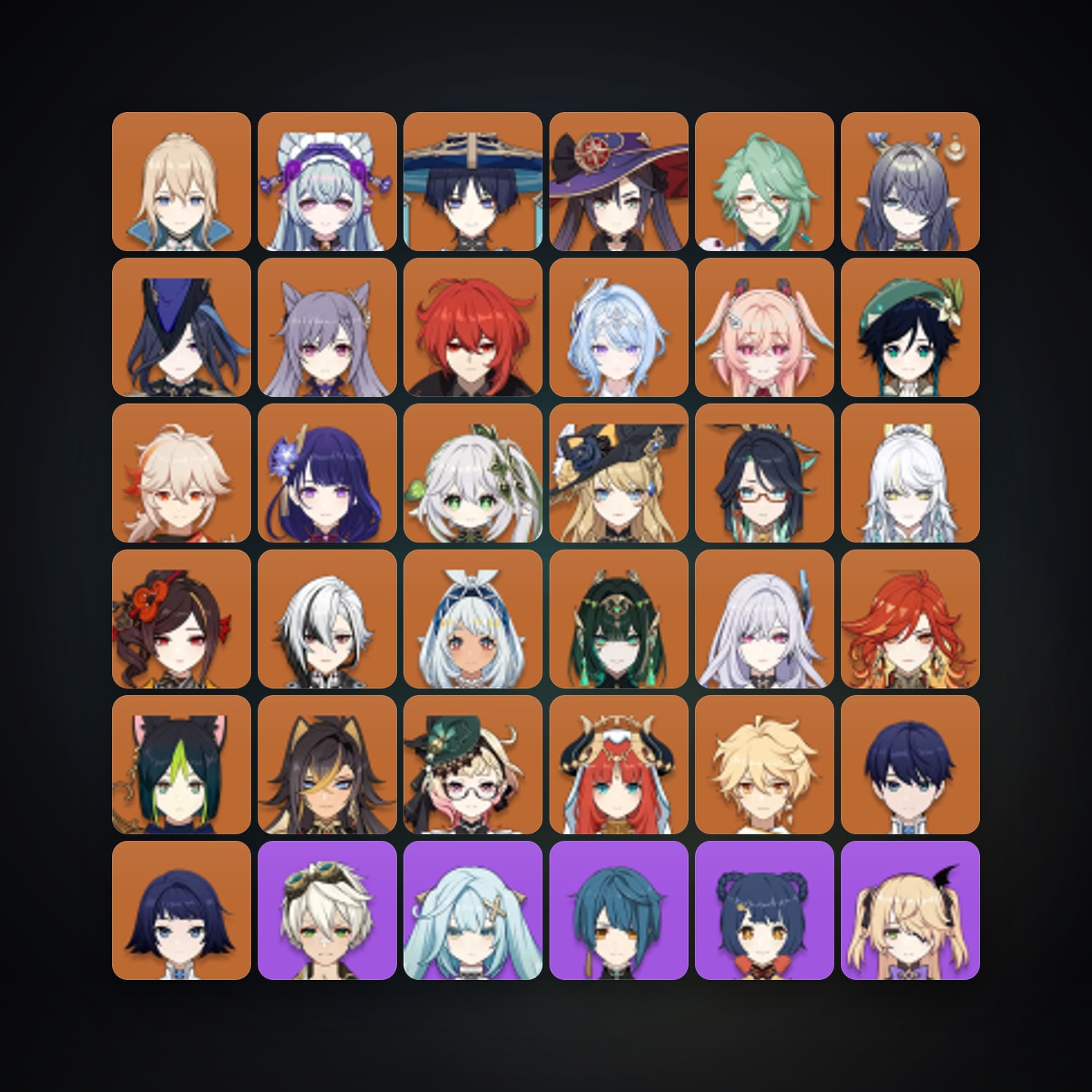 Genshin Impact account — AR 60 | 82 Chars | 28× 5★ — HabibiAccounts