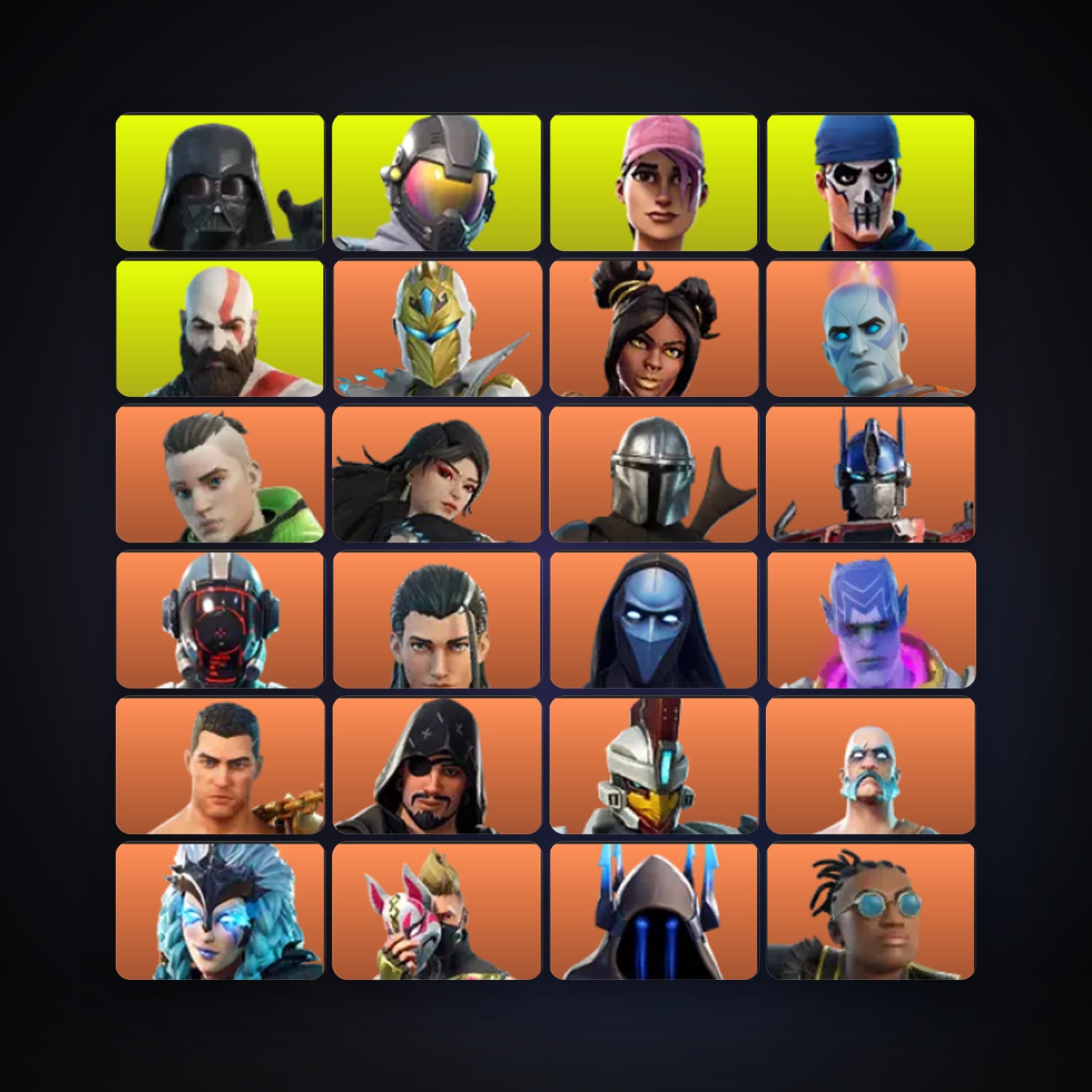 Rogue Agent · Rose Team Leader | 486 Skins | 3.4K V-Bucks | Level 6185 | 216 Wins