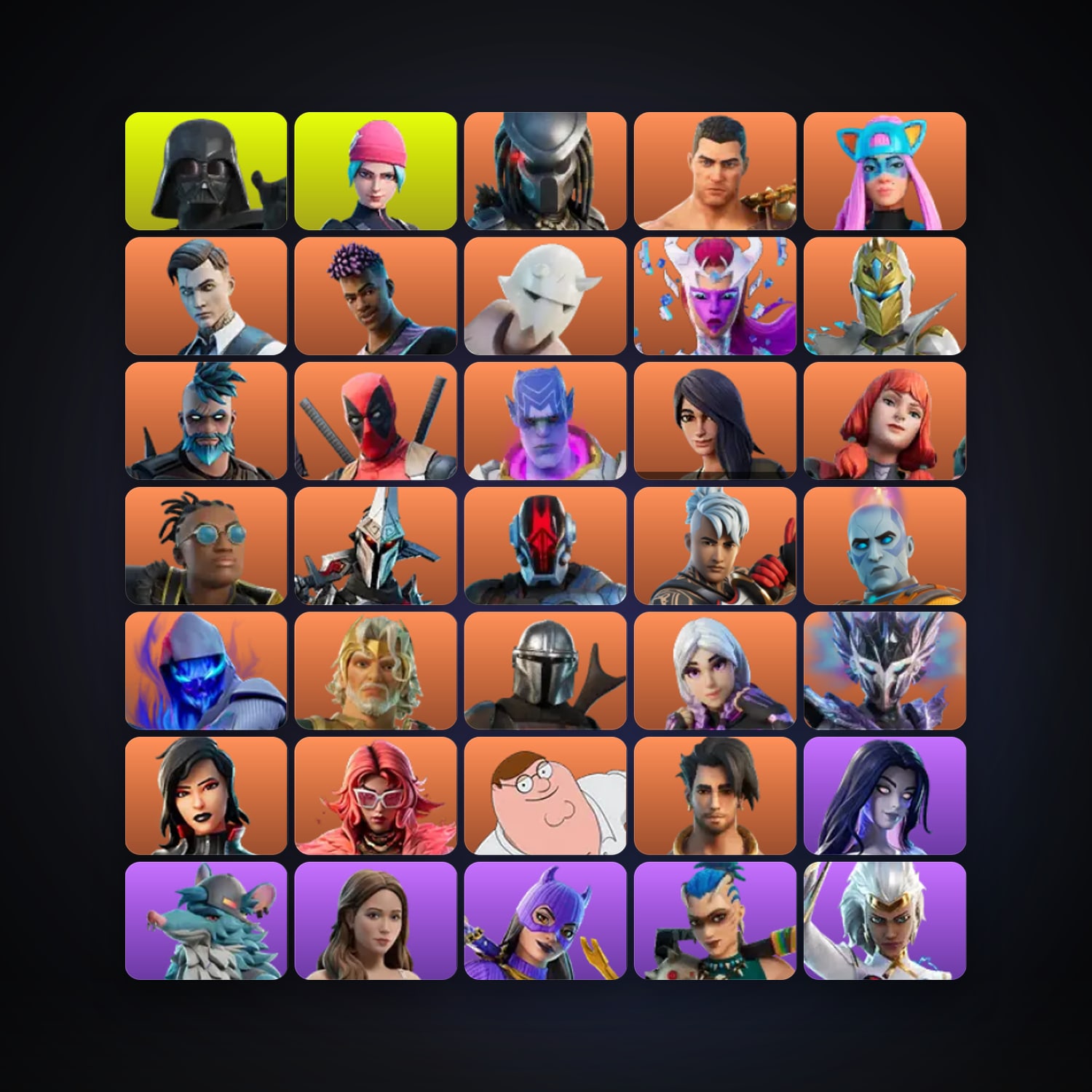 Fortnite account with Midas & Deadpool — 223 skins — 1.8K V-Bucks — lvl 6168 — HabibiAccounts