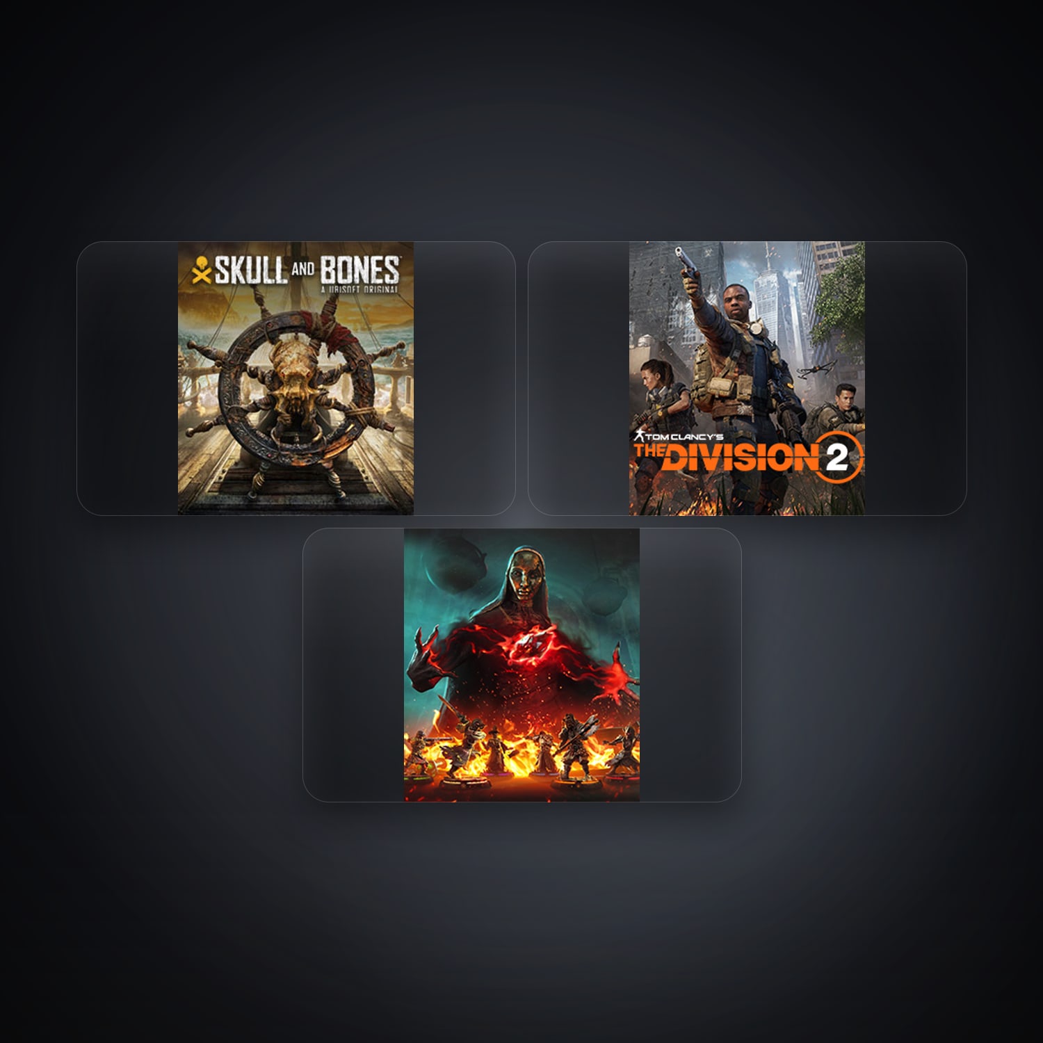 حساب يوبيسوفت فيه Skull and Bones وTom Clancy's The Division 2، LK، 3 ألعاب — HabibiAccounts