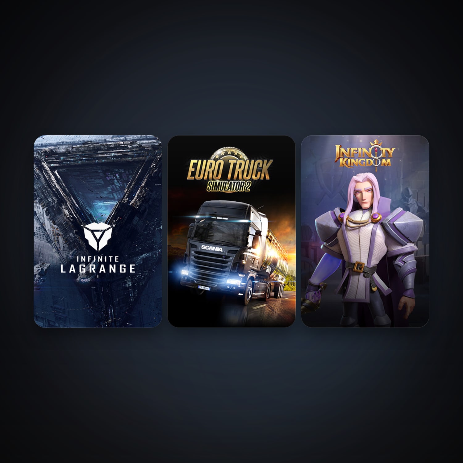 Steam account: Euro Truck Simulator 2 + Infinity Kingdom, 5 games, clean — HabibiAccounts