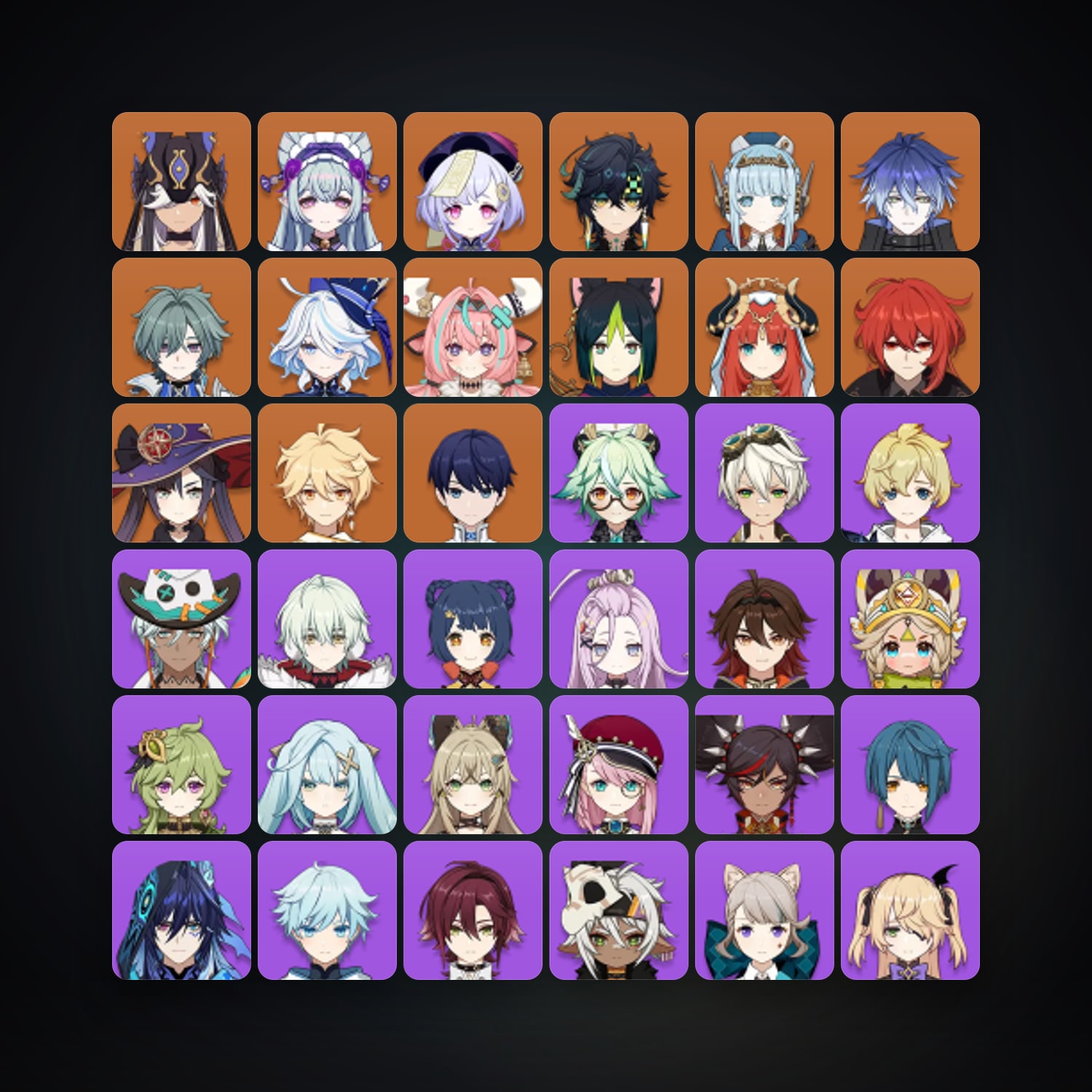 حساب جينشن إمباكت — AR 55 | 51 شخصية | 13× 5★ — HabibiAccounts