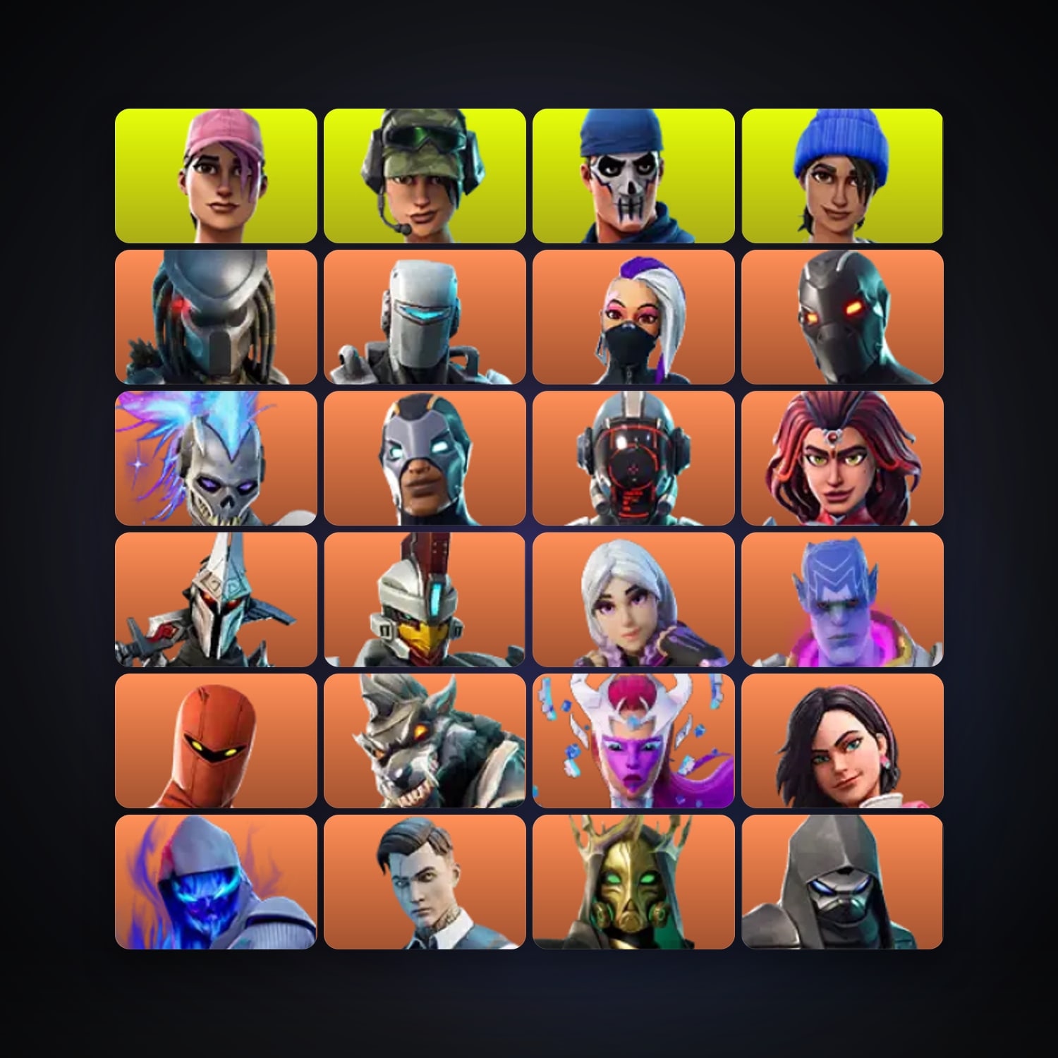 حساب فورتنايت Omega وCarbide، اللوكر مليان 259 سكن، 350 فيبوكس، لفل 3741، 386 فوز — HabibiAccounts