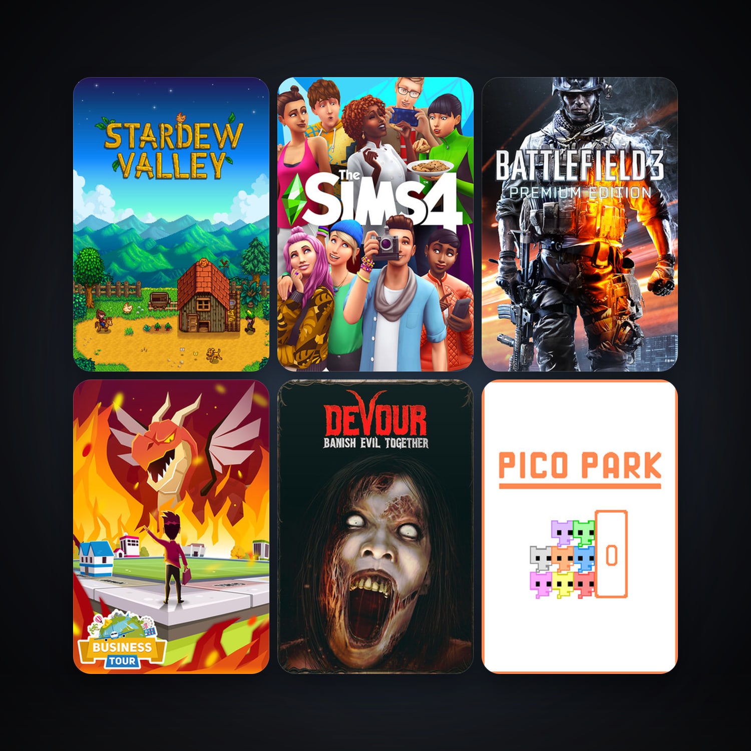Steam account: Don't Starve Together + Business Tour - Board Game with Online Multiplayer, 21 games, clean — HabibiAccounts