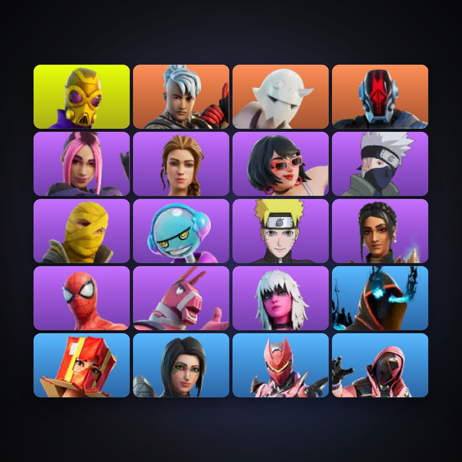 Fortnite account with Victor Elite & Ronin — 21 skins — 100 V-Bucks — lvl 191 — HabibiAccounts