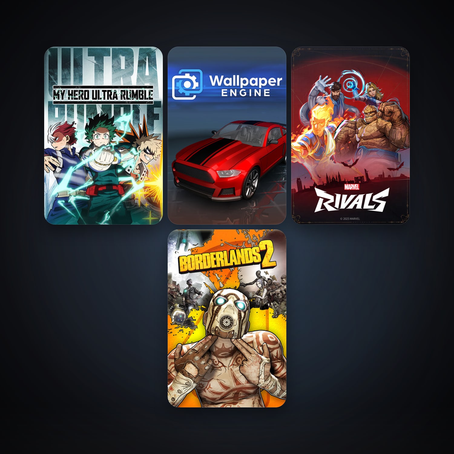 Steam account: Borderlands 2 + Wallpaper Engine, 10 games, clean — HabibiAccounts