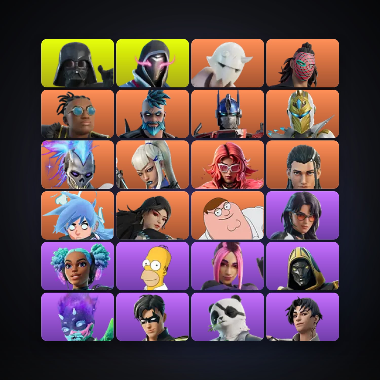 حساب فورتنايت Snap وKado Thorne، اللوكر مليان 147 سكن، 1.4K فيبوكس، لفل 2674، 102 فوز — HabibiAccounts