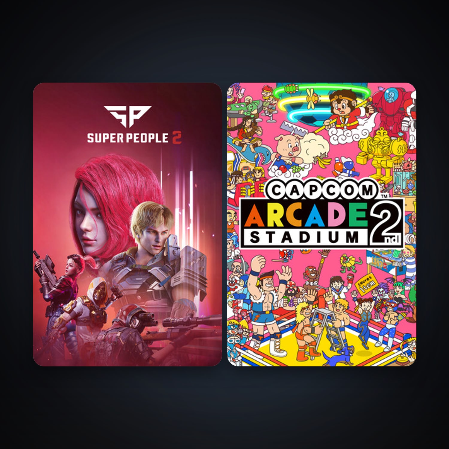 Steam account: SUPER PEOPLE + Capcom Arcade 2nd Stadium, 5 games, clean — HabibiAccounts