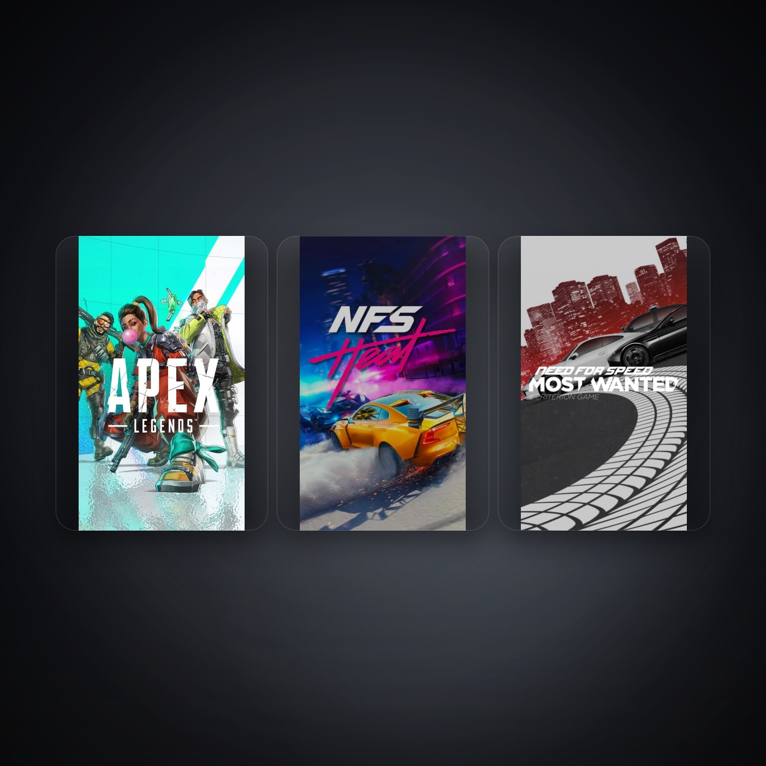 حساب إي إيه فيه Apex Legends وNeed for Speed Heat، CA، 3 ألعاب — HabibiAccounts