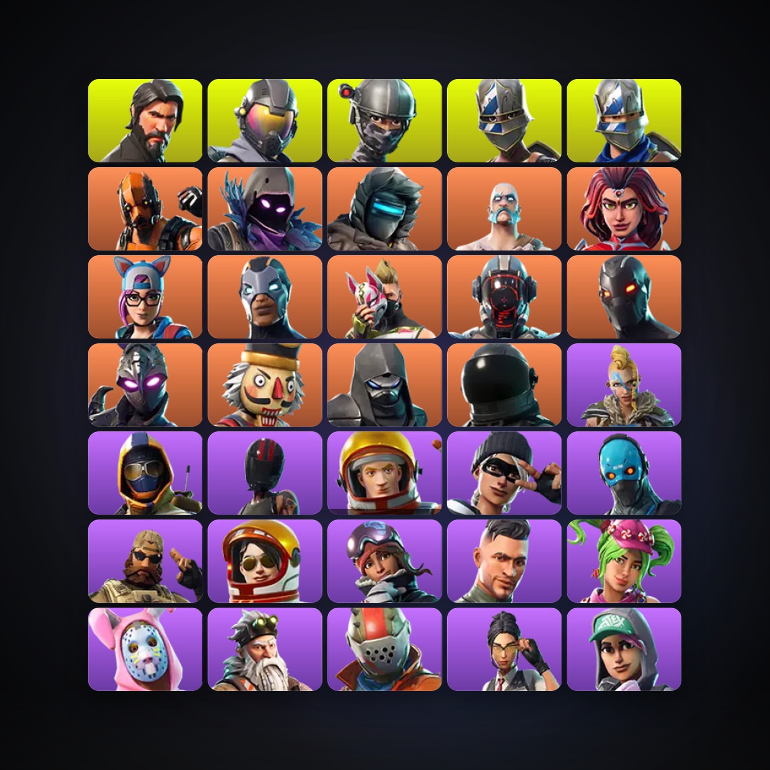 Fortnite account with Blue Squire & Royale Knight — 41 skins — 1.4K V-Bucks — lvl 391 — HabibiAccounts
