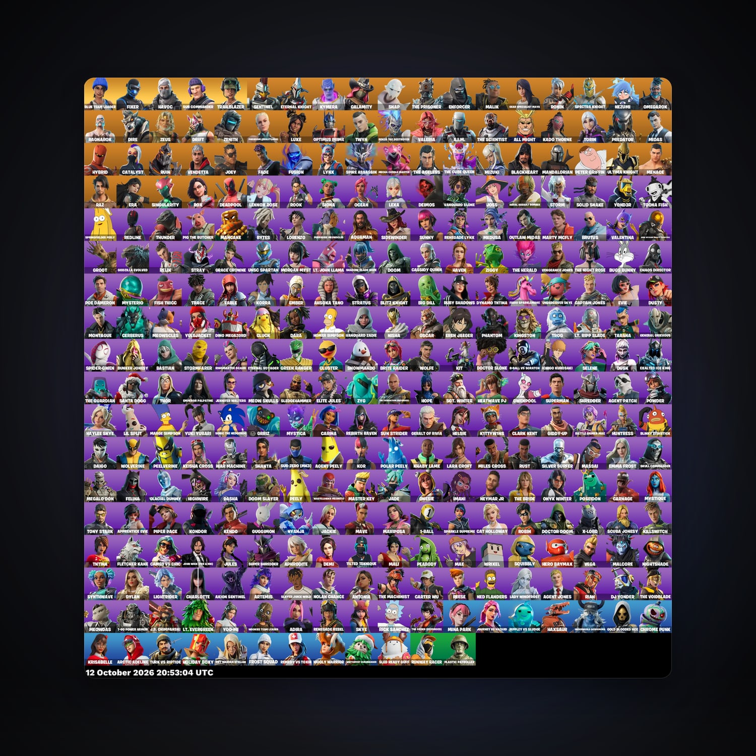 Fortnite account with Havoc & Sentinel — 318 skins — 1.1K V-Bucks — lvl 5383 — HabibiAccounts