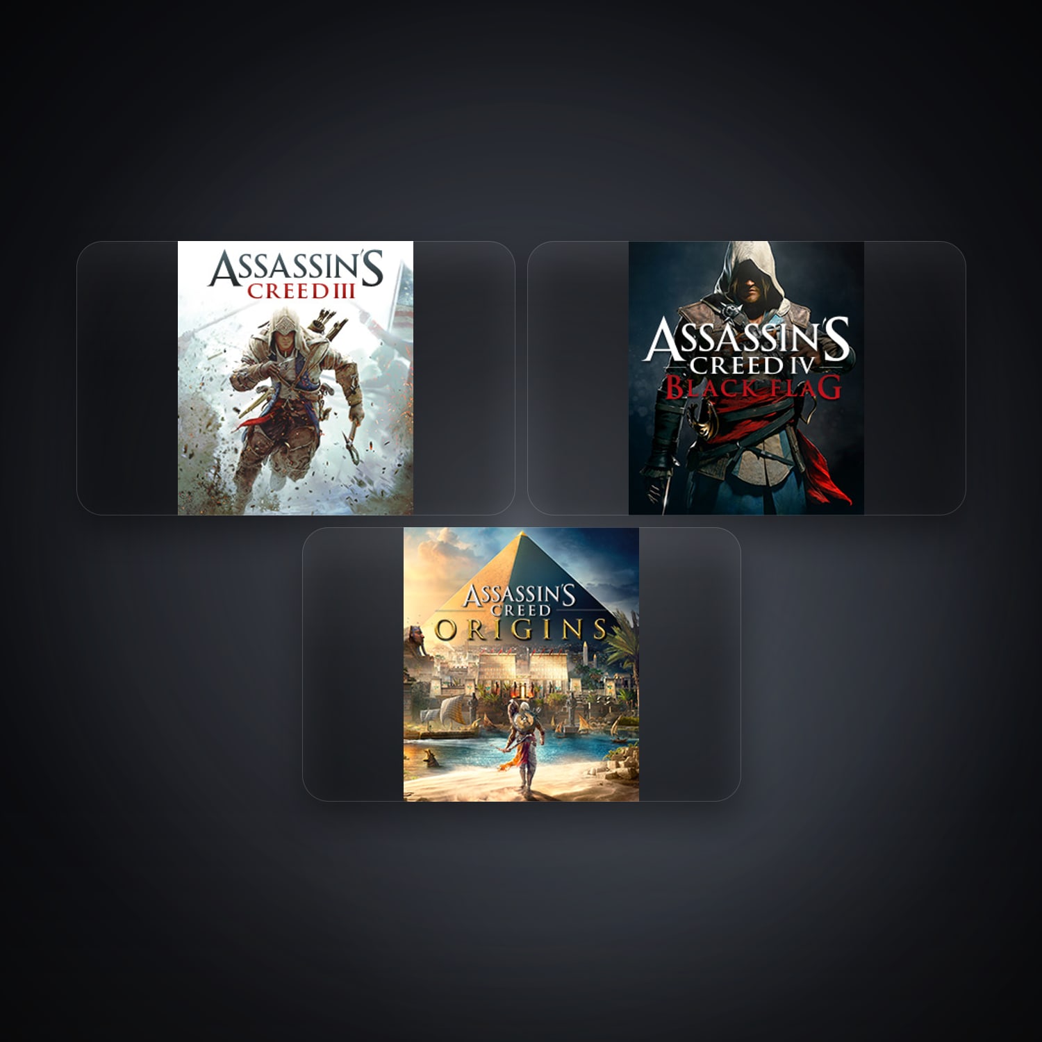 حساب يوبيسوفت فيه Assassin's Creed III وAssassin’s Creed IV Black Flag، FR، 3 ألعاب — HabibiAccounts
