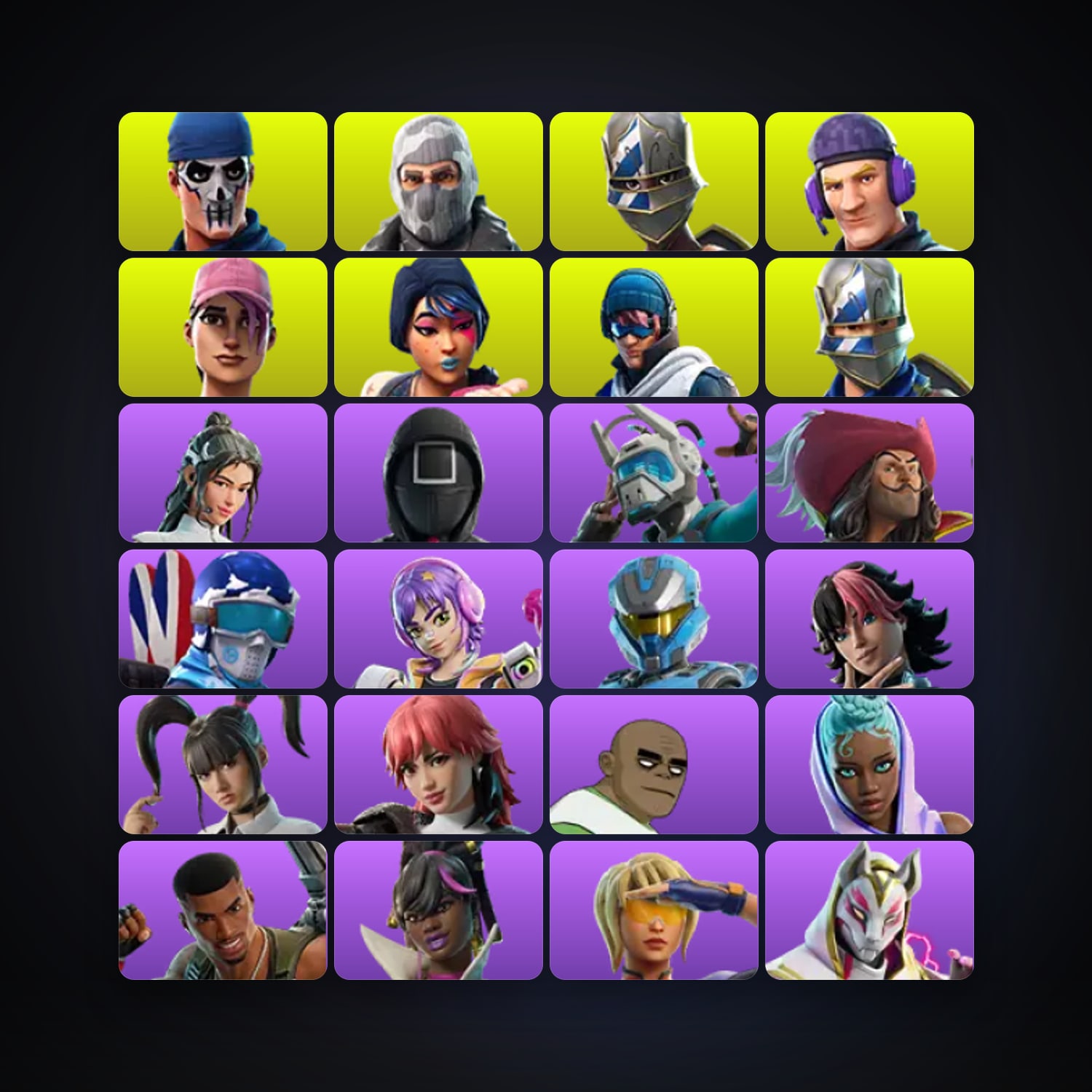 Fortnite account with Sparkle Specialist & Blue Squire — 42 skins — 550 V-Bucks — lvl 609 — HabibiAccounts