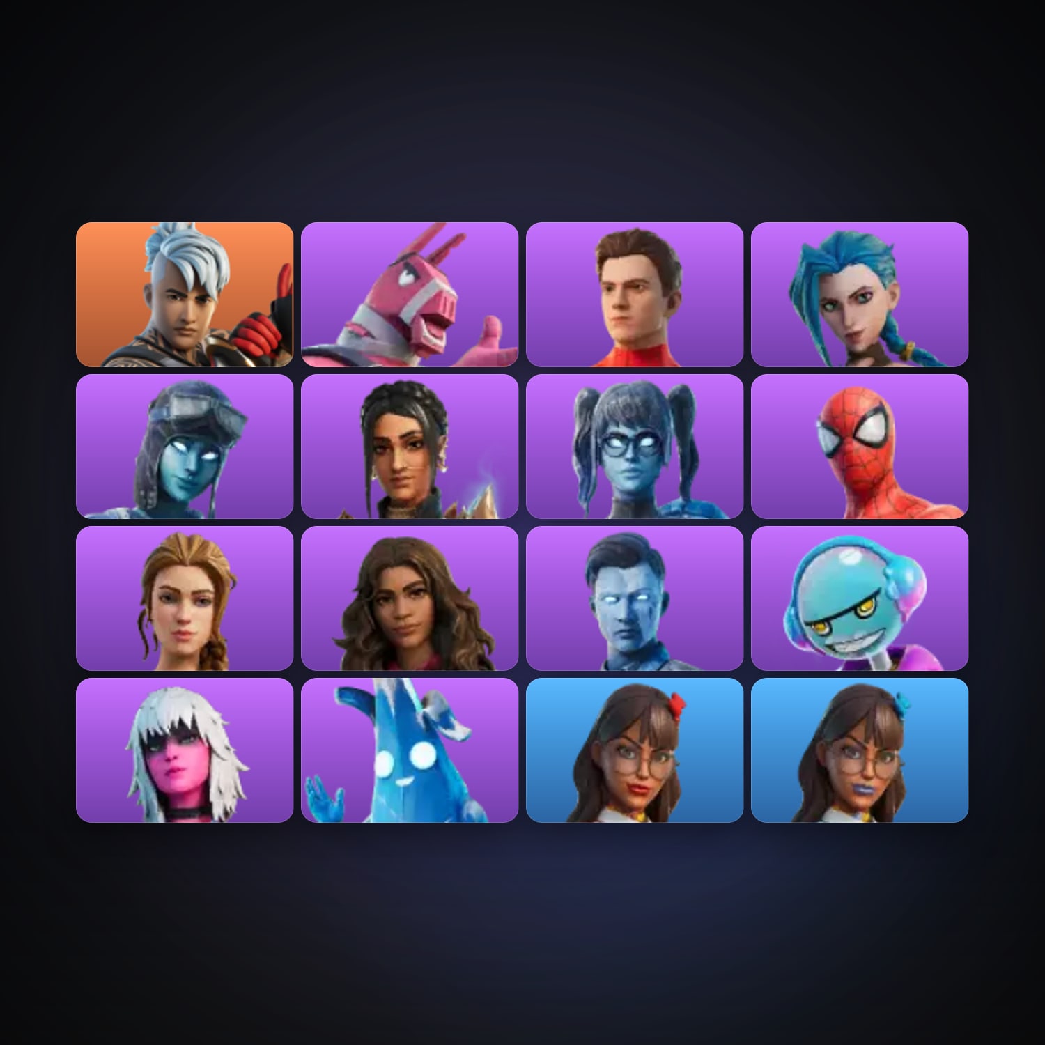Fortnite account with Ronin & Spider-Man (No Way Home) — 16 skins — 200 V-Bucks — lvl 140 — HabibiAccounts