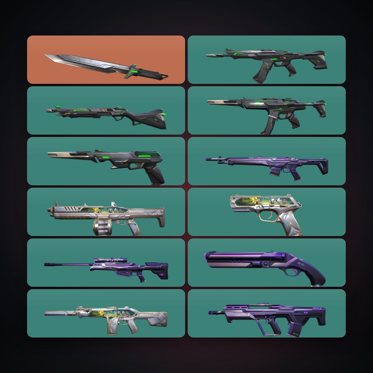 Valorant account: EU Bronze 1 locker — 1 knife, 12 skins, lvl 48 — HabibiAccounts