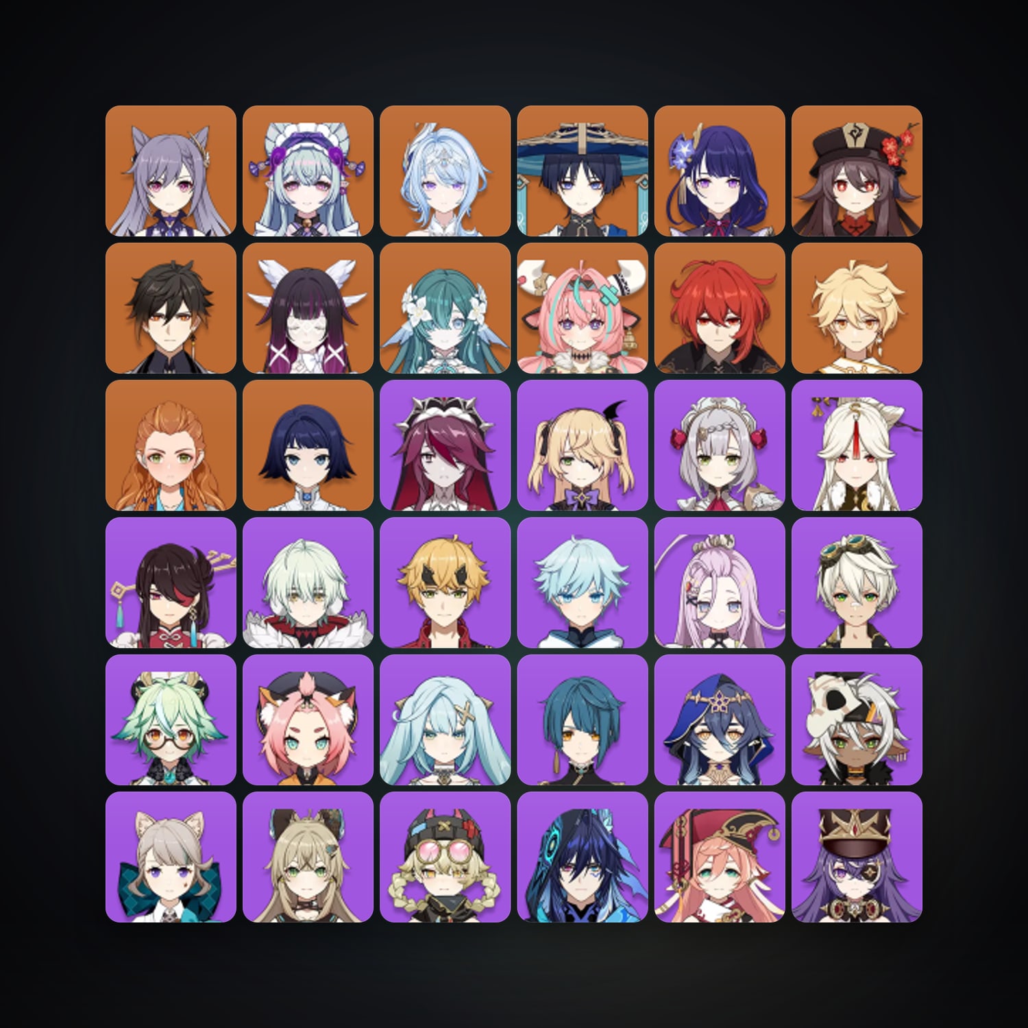 Genshin Impact | AR 57 | 53 Chars | 11× 5★ — Genshin / miHoYo Account — HabibiAccounts